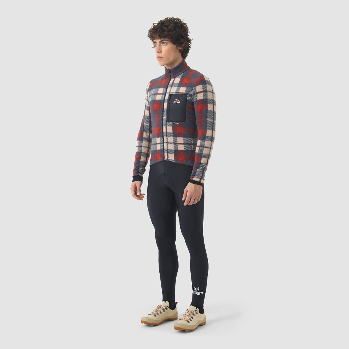 카페 드 사이클리스트(CAFE DU CYCLISTE) 솔란지 아웃랜드 긴팔 져지 앤트러사이트 클레이 남성
