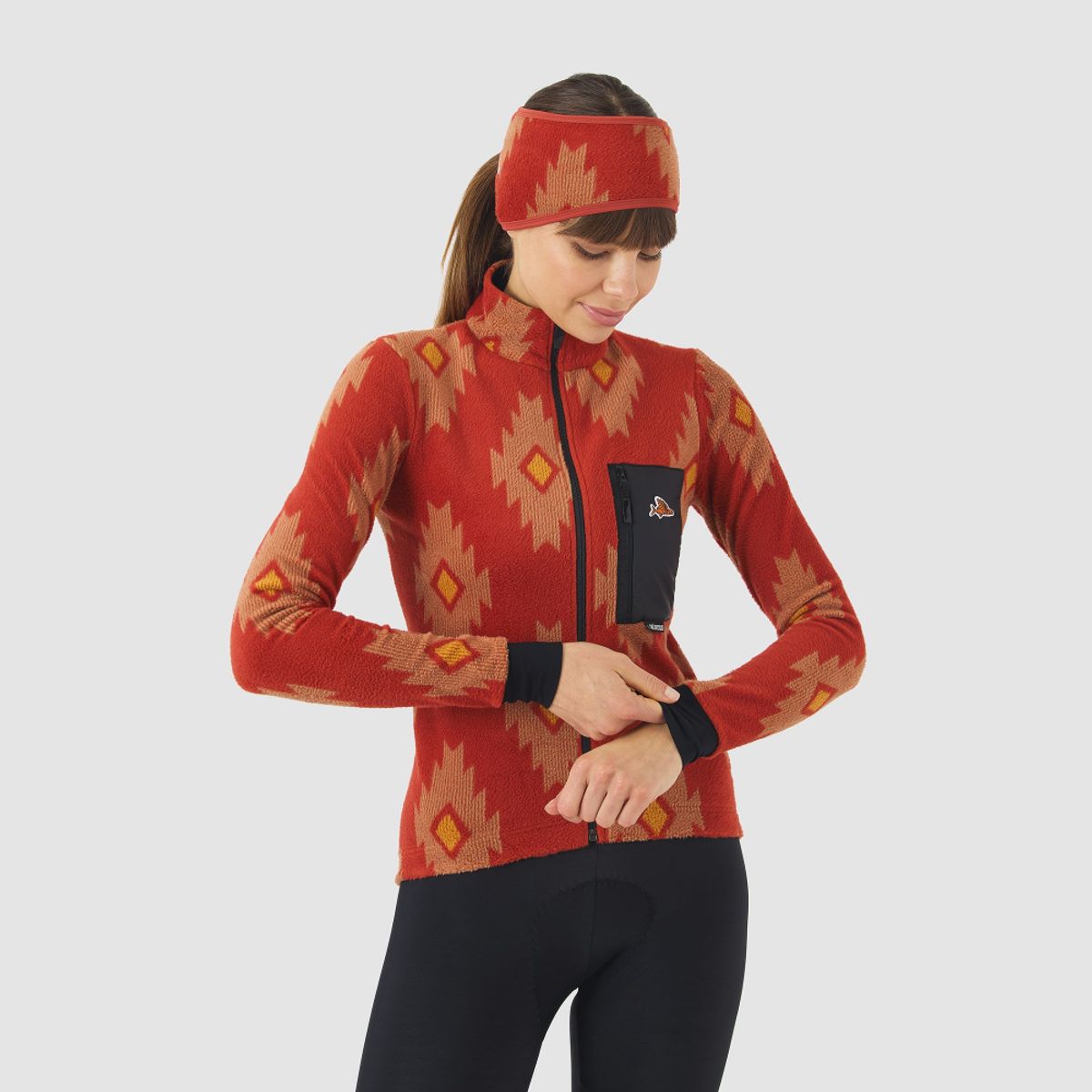 카페 드 사이클리스트(CAFE DU CYCLISTE) 솔란지 아웃랜드 긴팔 져지 클레이 샌드스톤 여성
