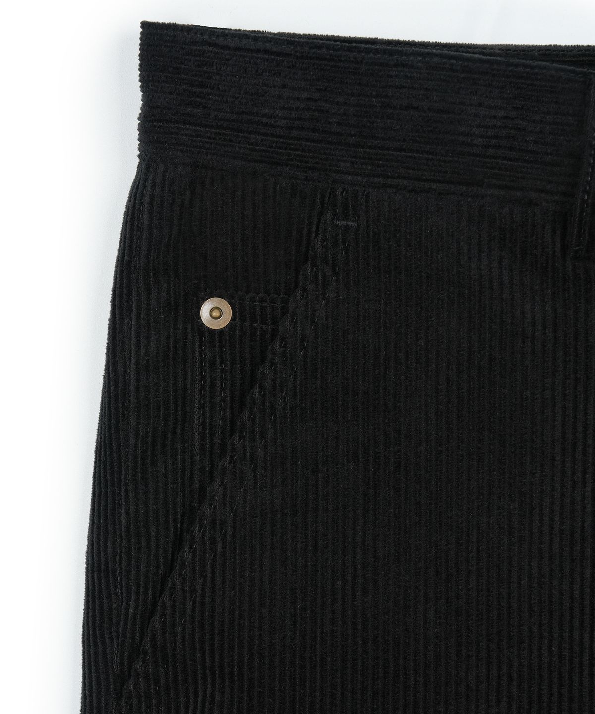 구보(GUVO) Corduroy straight pants, black
