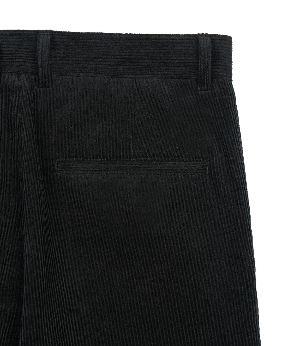 구보(GUVO) Corduroy straight pants, black
