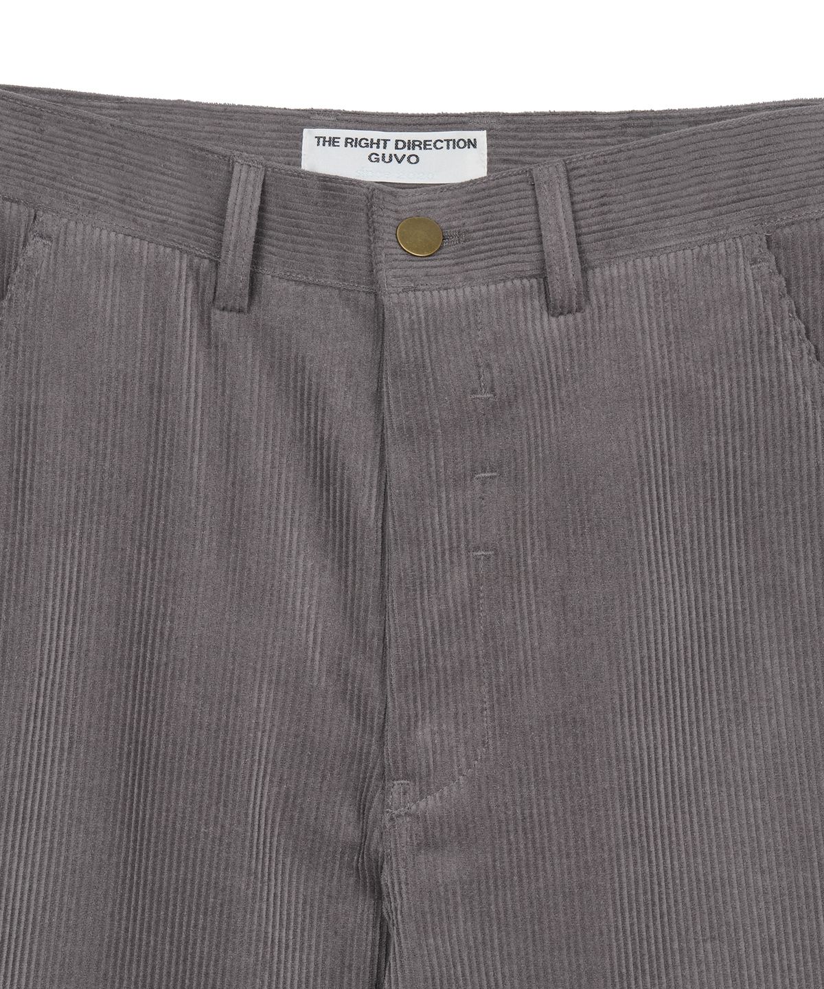 구보(GUVO) Corduroy straight pants, grey