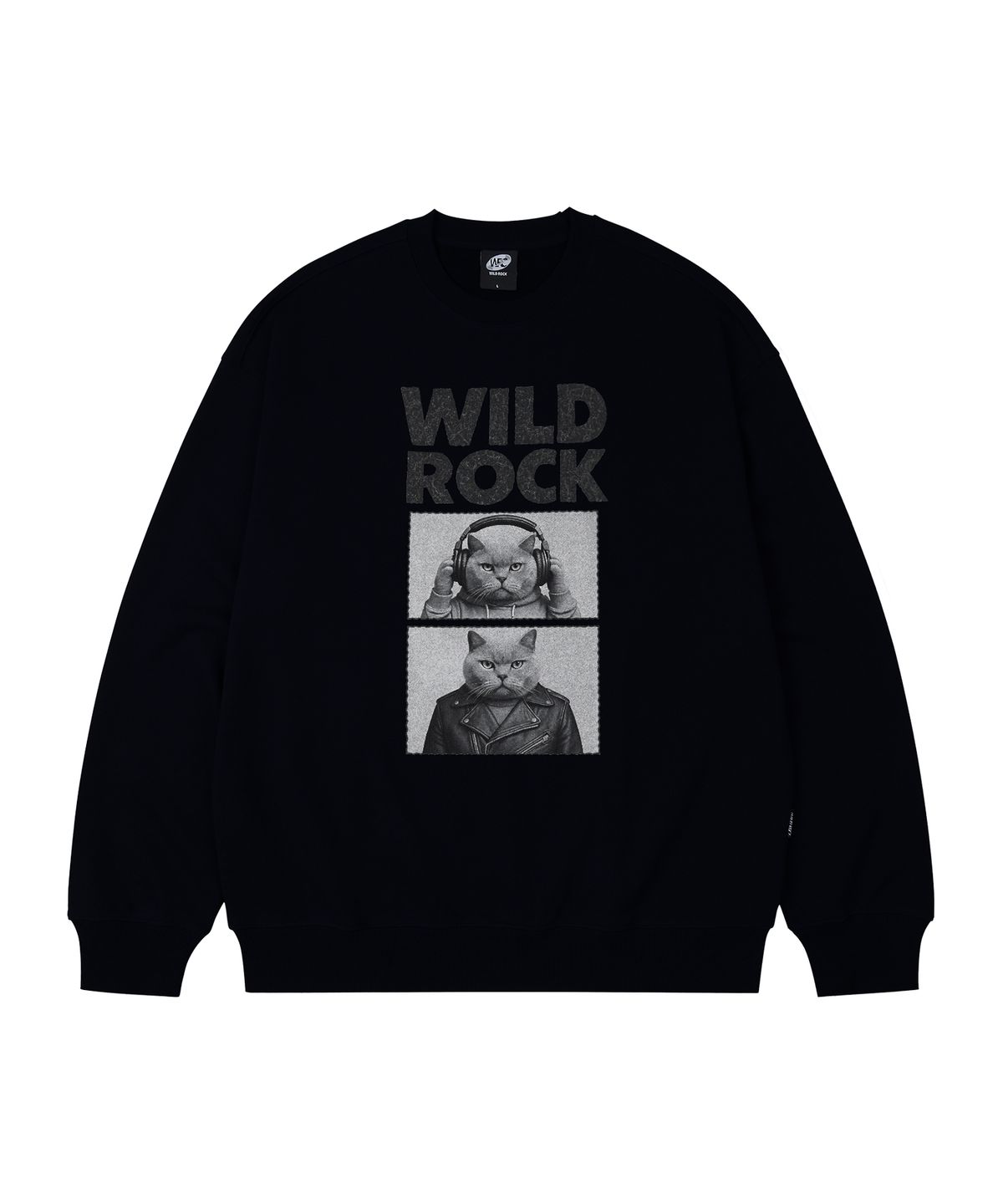 와일드락(WILDROCK) 냥이두컷 오버핏 맨투맨_9 COL