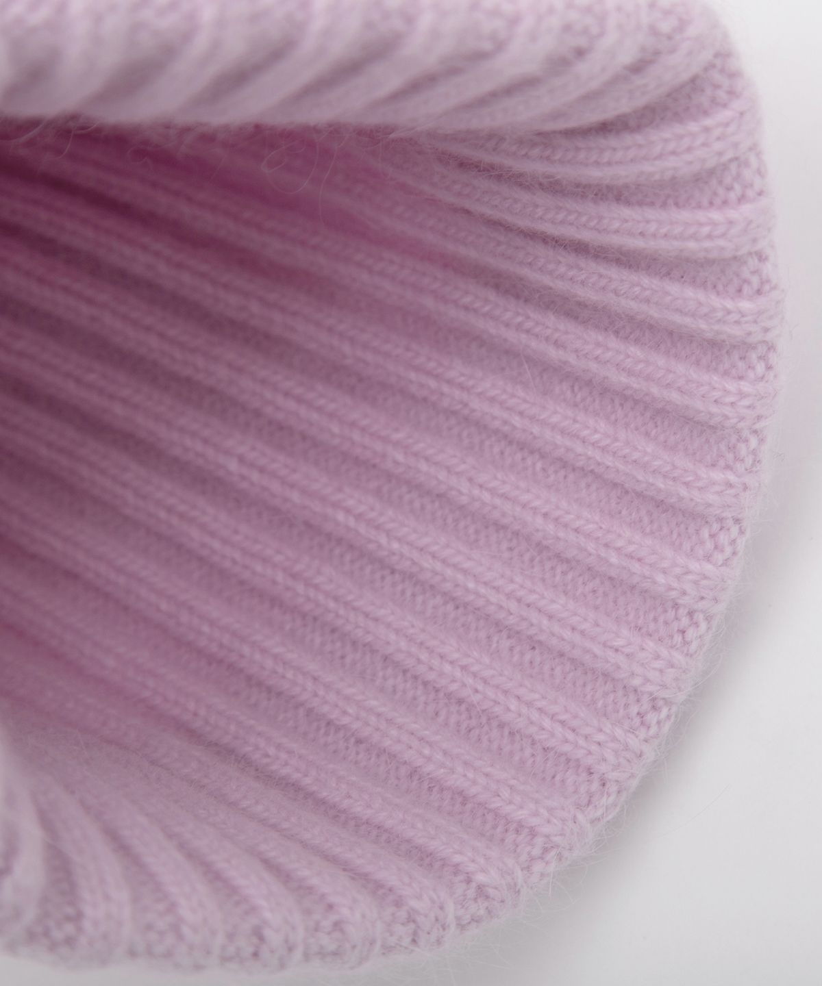 로라로라(ROLAROLA) LACE LABEL ANGORA KNIT BEANIE PINK