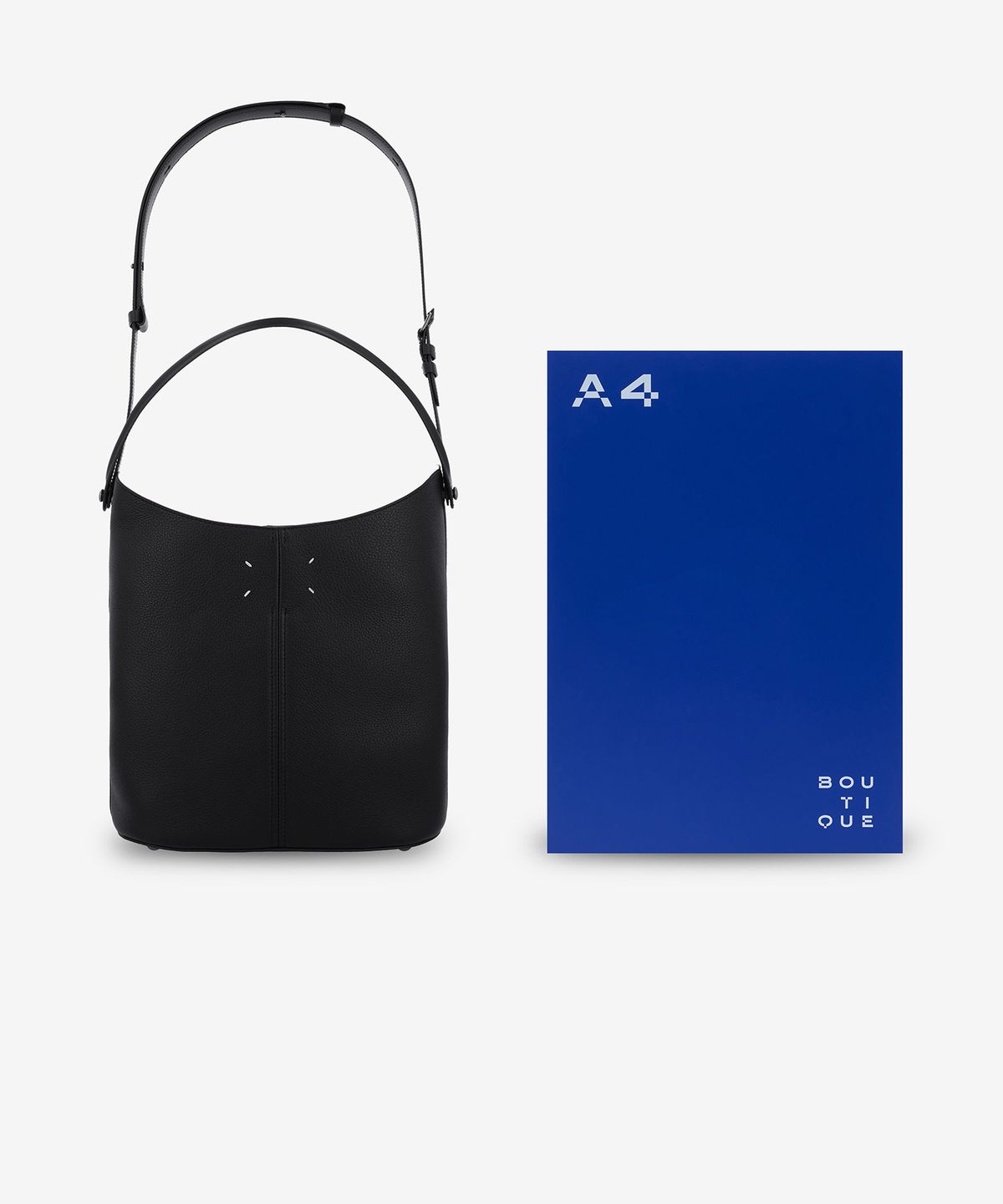 메종 마르지엘라(MAISON MARGIELA) 드레사주 호보 쇼퍼백 - 블랙:오렌지 / SB2WD0096P7268HB317