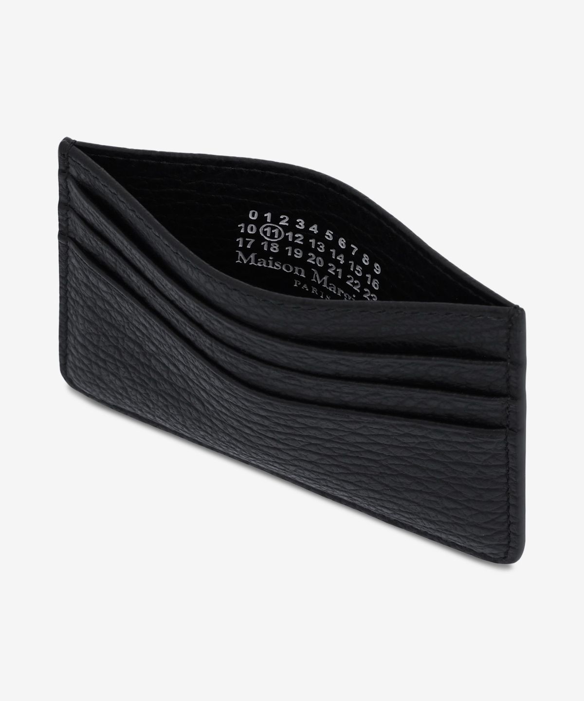 메종 마르지엘라(MAISON MARGIELA) 4 스티치 슬림 6슬롯 카드 홀더 - 블랙 / SA1VX0006P4455T8013