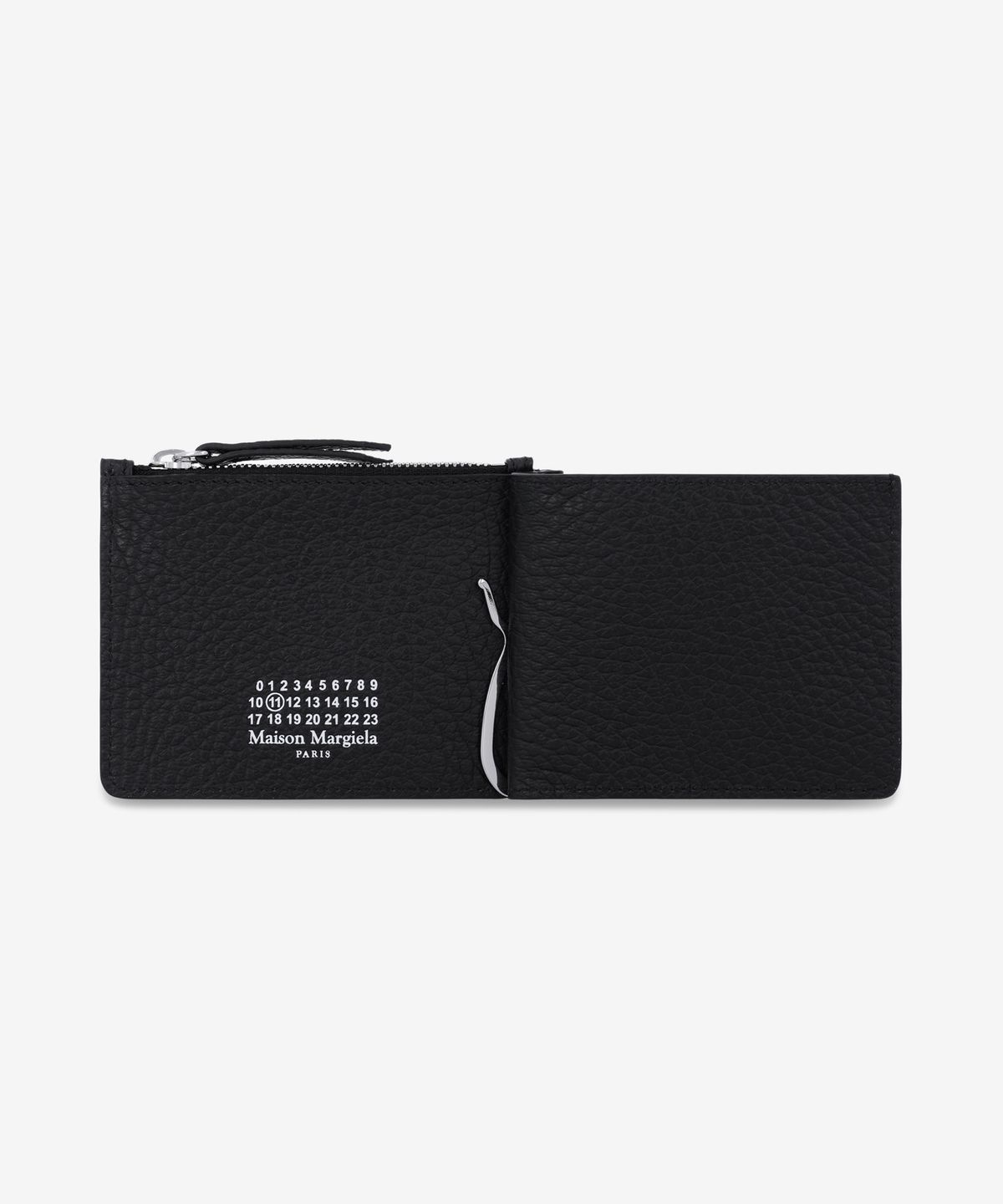 메종 마르지엘라(MAISON MARGIELA) 스티치 로고 카드 홀더 - 블랙 / SA1UI0022P4455T8013