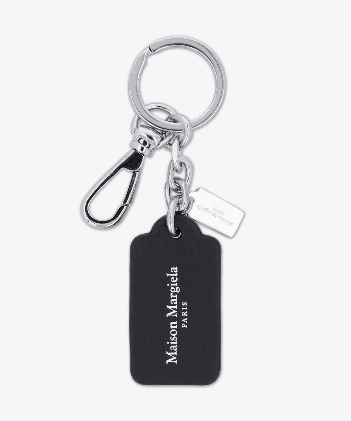 메종 마르지엘라(MAISON MARGIELA) 스몰 더블 태그 키링 - 블랙 / SA2UA0014P4745T8013