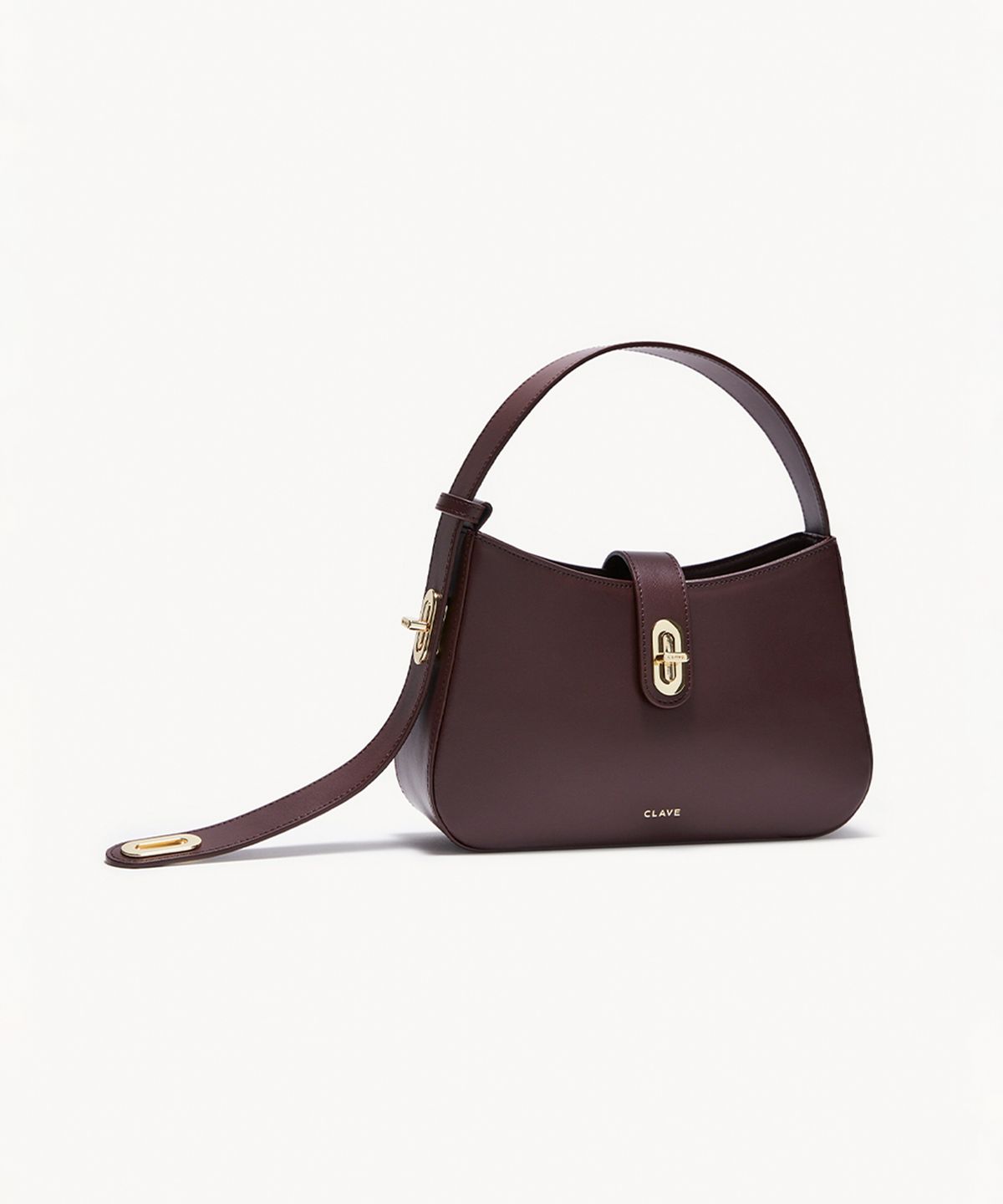 끌라베(CLAVE) 에스더 버건디 숄더백 (ESTHER Burgundy Shoulder Bag)