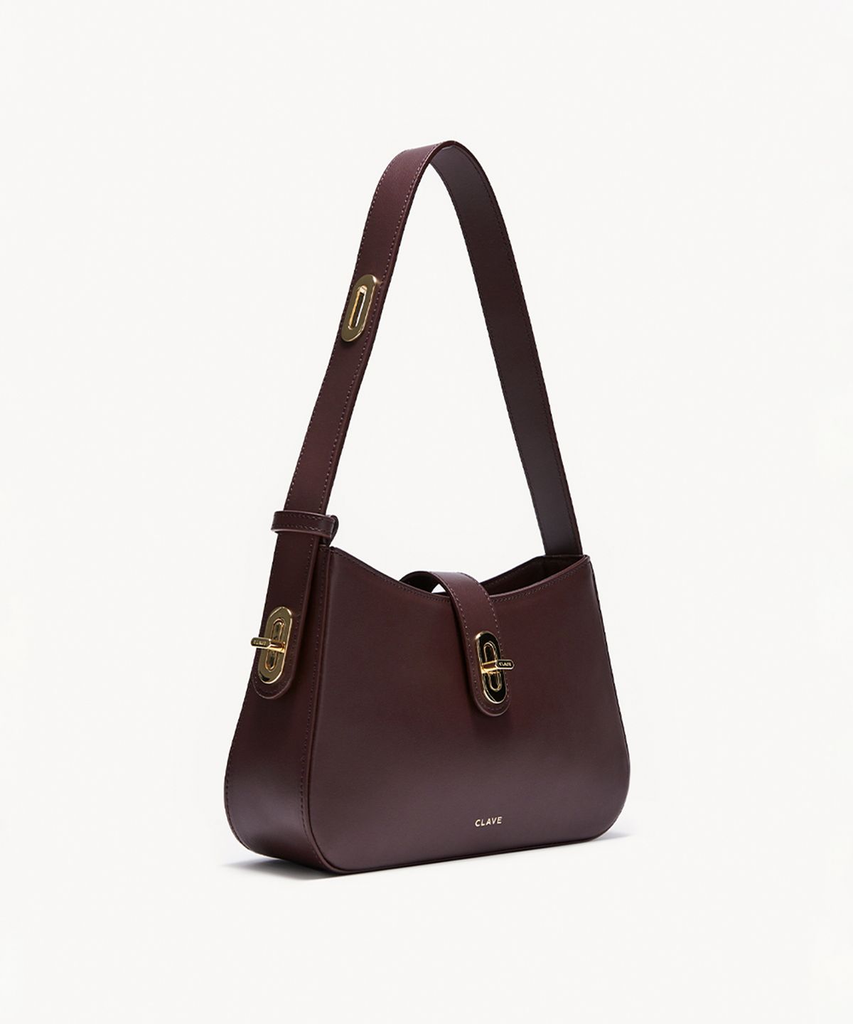 끌라베(CLAVE) 에스더 버건디 숄더백 (ESTHER Burgundy Shoulder Bag)