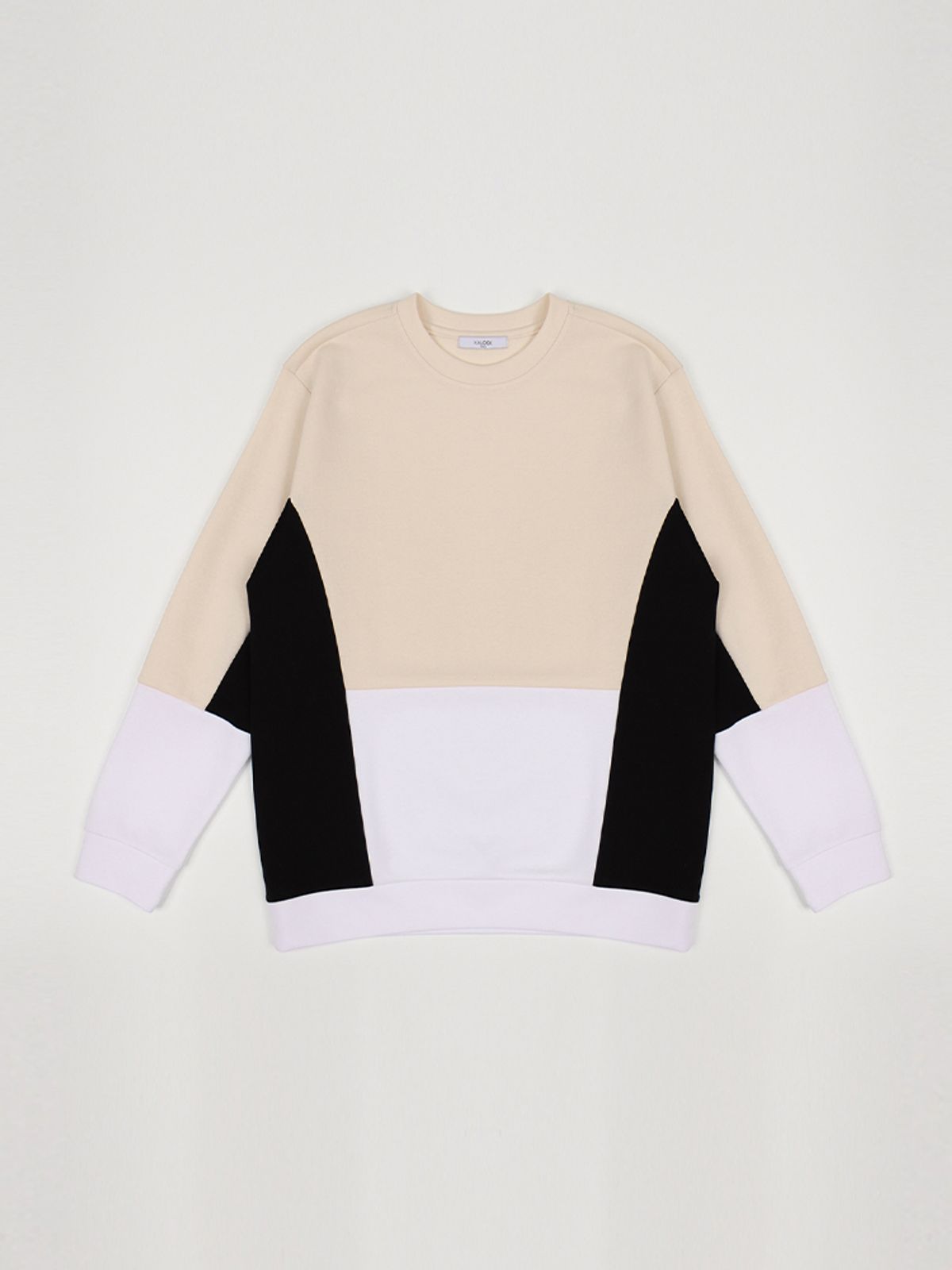 이카룩(IKALOOK) 멀티컬러 캐주얼 배색 맨투맨 TEE106A