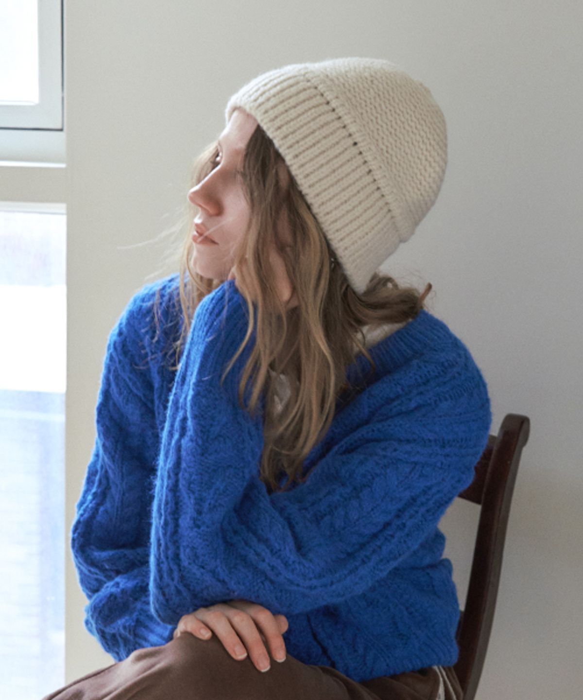 헤인트(HAINT) ROD WOOL BEANIE_IVORY