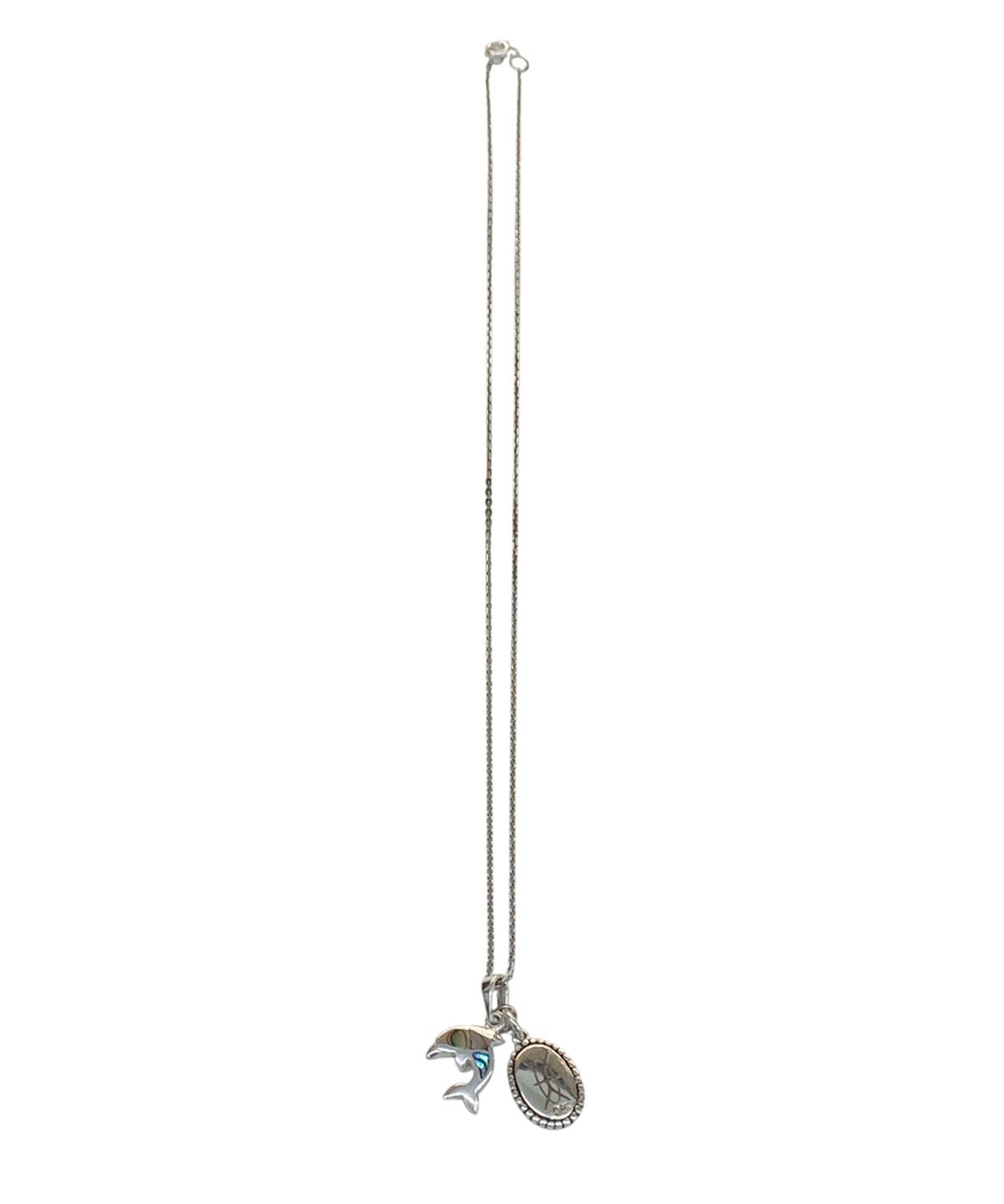 모멘틱(MOMENTIC) 925Silver Mother of Pearl Dolphin Necklace