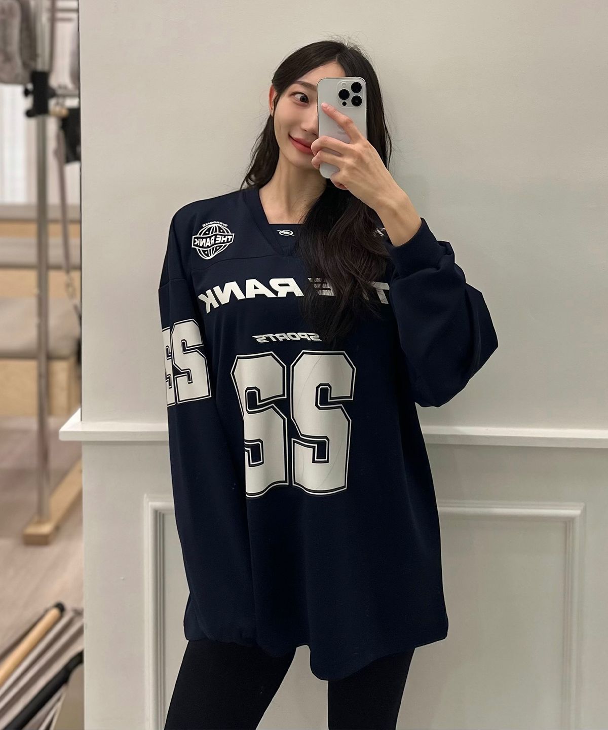 더랭크(THERANK) GLIDE SPORTS FOOTBALL JERSEY [BLACK]