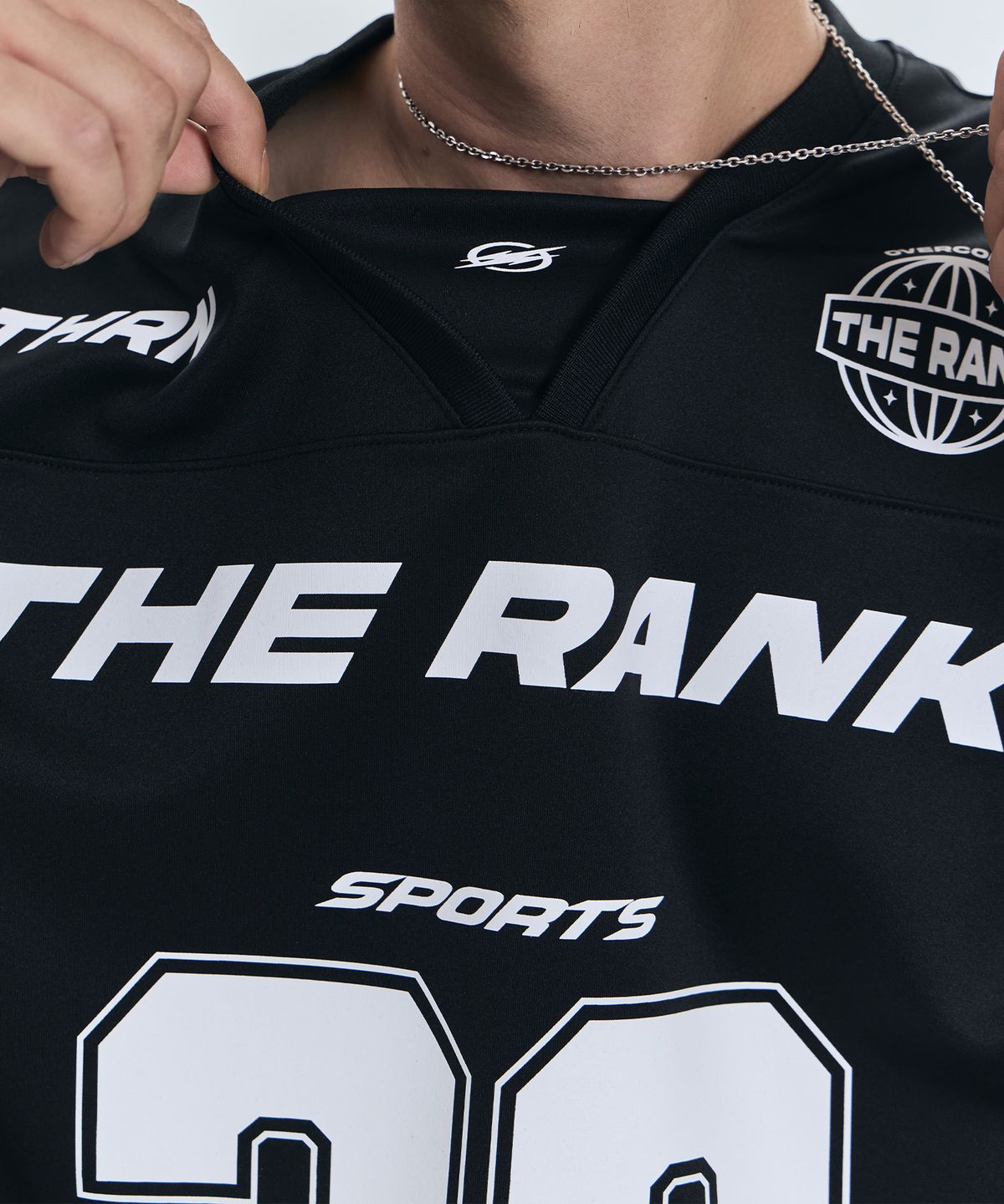 더랭크(THERANK) GLIDE SPORTS FOOTBALL JERSEY [BLACK]