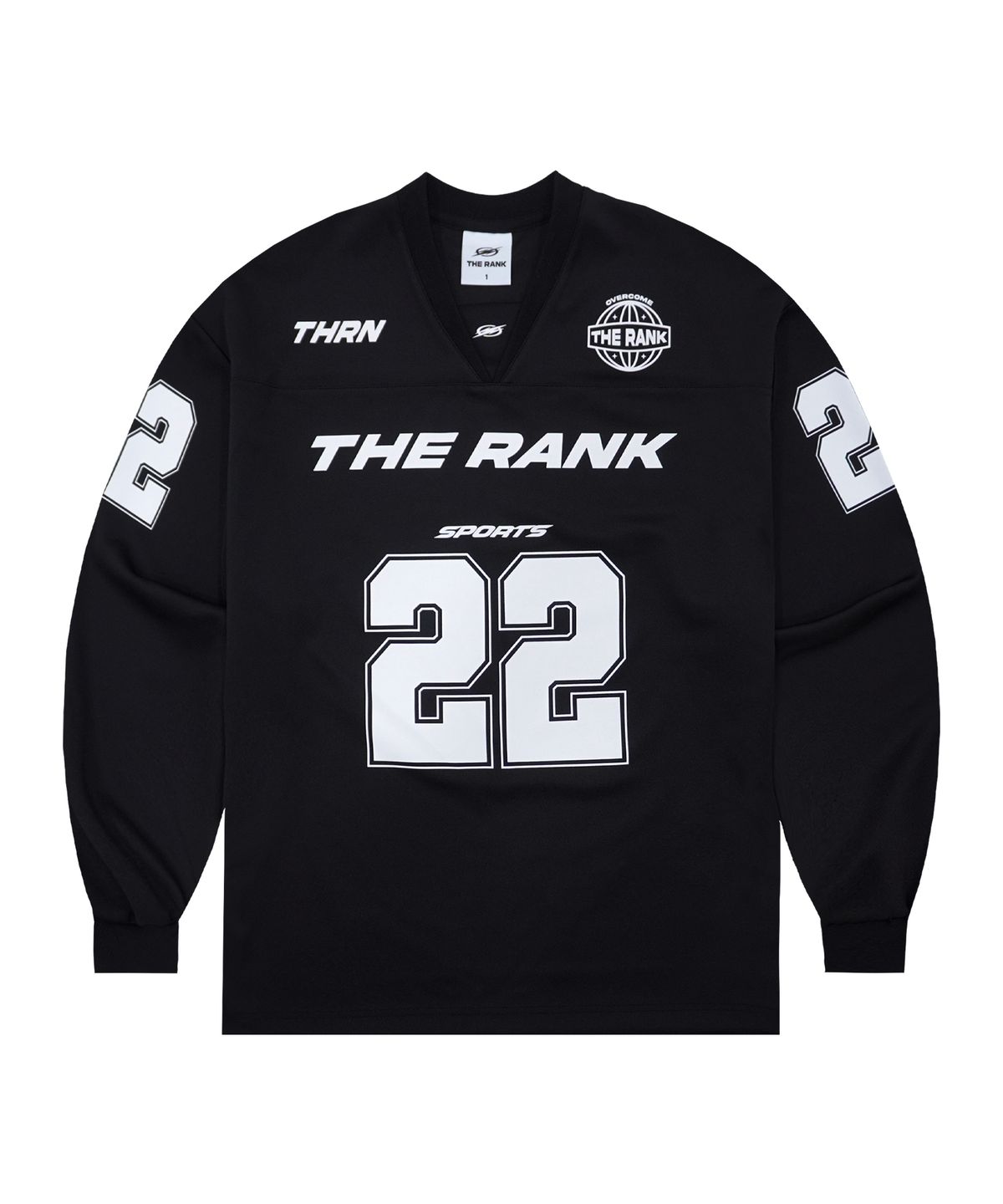 더랭크(THERANK) GLIDE SPORTS FOOTBALL JERSEY [BLACK]
