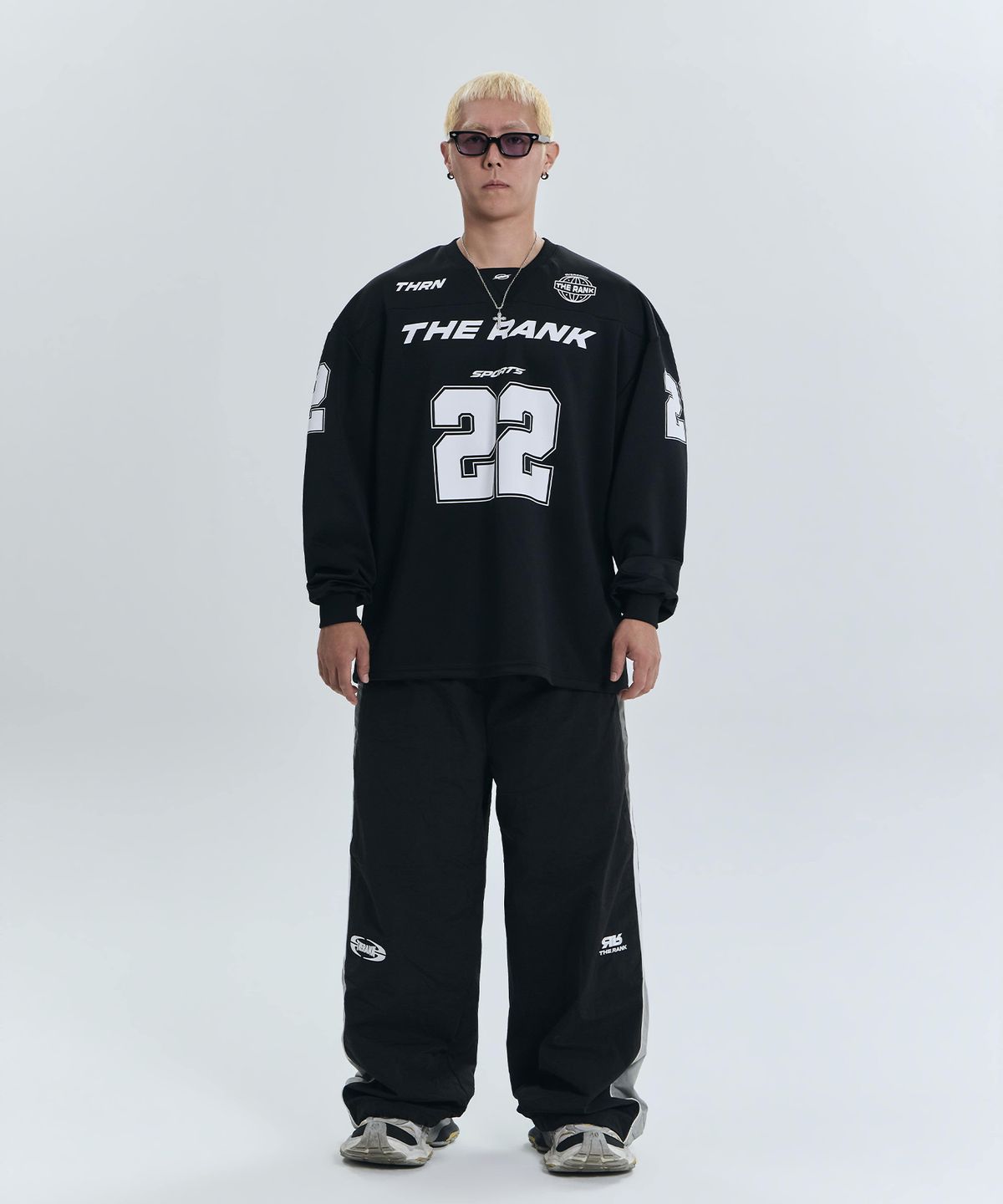 더랭크(THERANK) GLIDE SPORTS FOOTBALL JERSEY [BLACK]