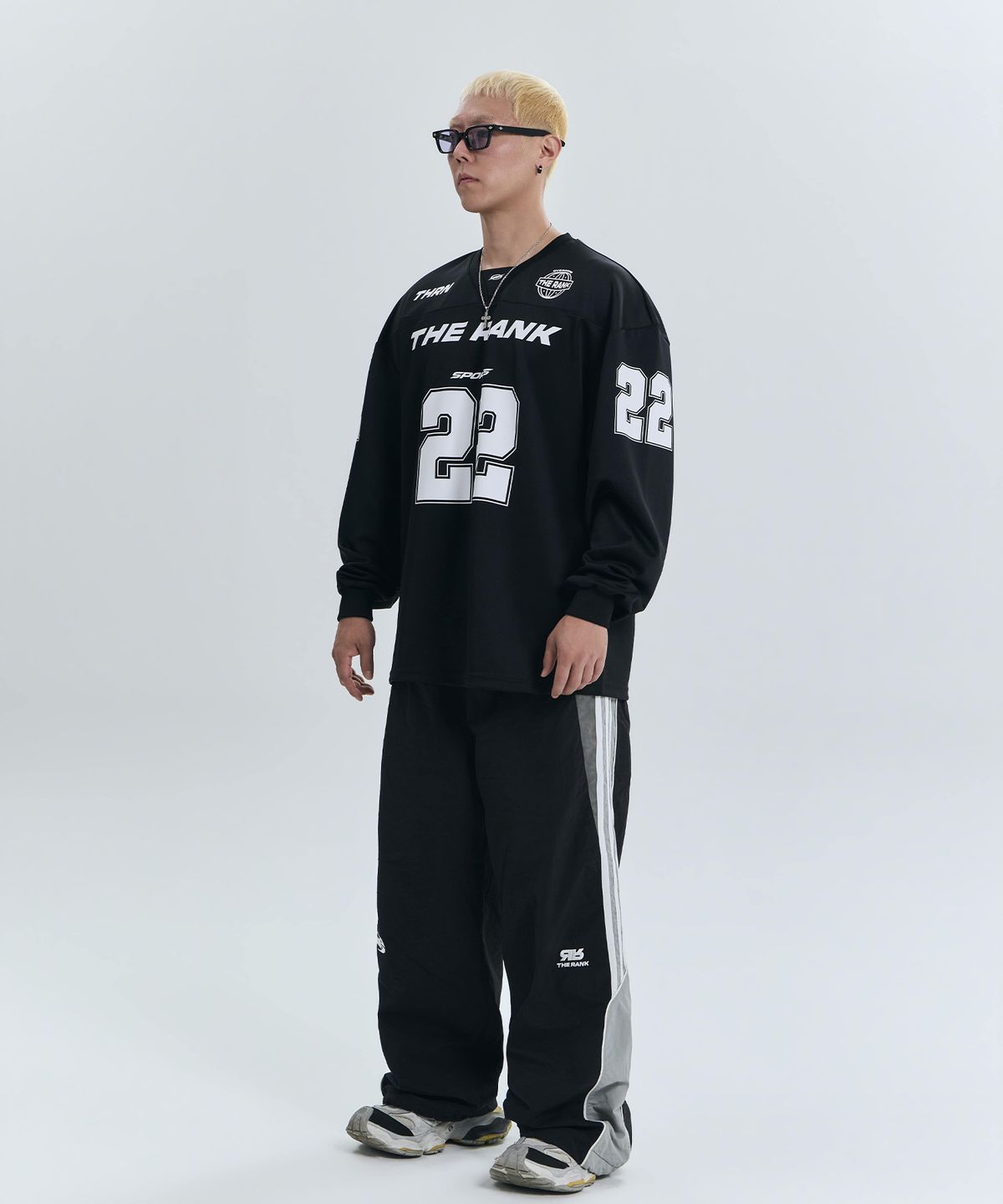 더랭크(THERANK) GLIDE SPORTS FOOTBALL JERSEY [BLACK]