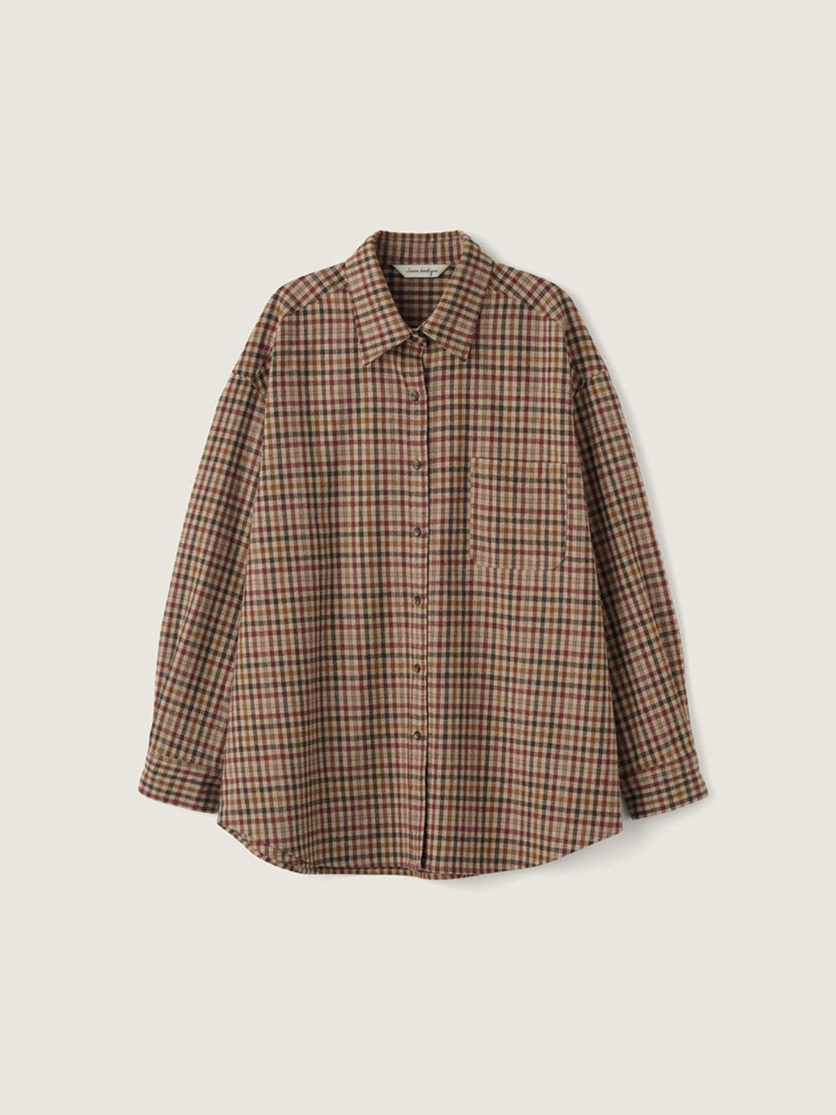 시엔느(SIENNE) Notre Wool Shirt (Brown)