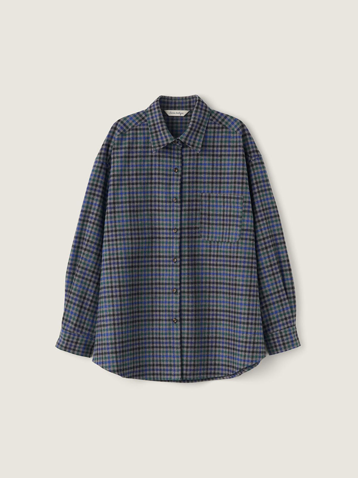 시엔느(SIENNE) Notre Wool Shirt (Charcoal)