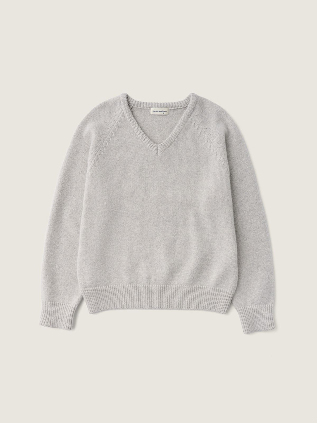 시엔느(SIENNE) Nova Baby Alpaca Sweater (Melange Gray)