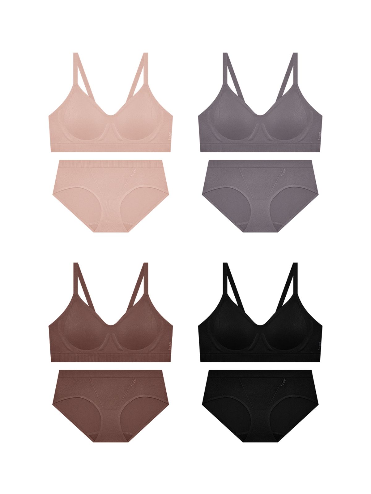 휘게 언더웨어(HYGGE UNDERWEAR) 에어 테크 브라렛 팬티 세트