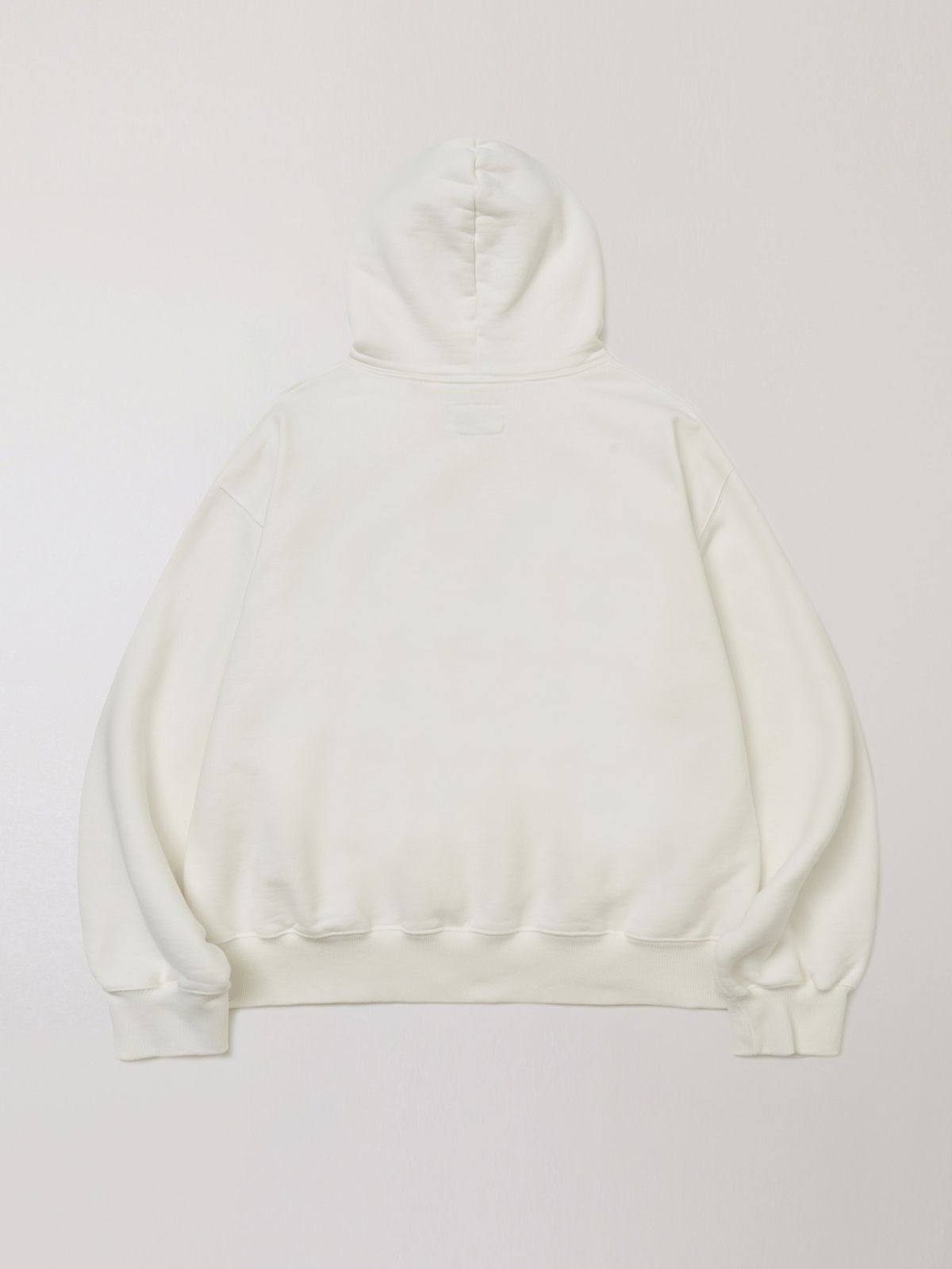 플라비즘(PLAVISM) Vintage Print Washed Hoodie - Off White