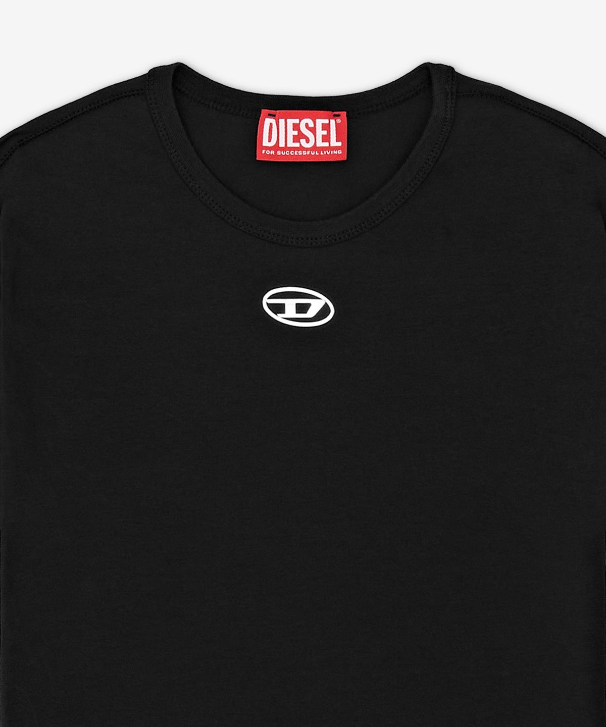 디젤(DIESEL) T-언커티 롱-OD 반소매 티셔츠 - 캐비어 블랙 / A199170AHQH900
