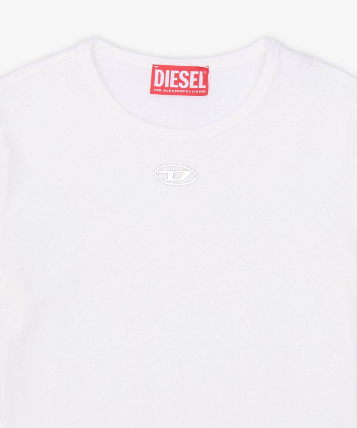 디젤(DIESEL) T-언커티 롱-OD 반소매 티셔츠 - 오프 화이트 / A199170AHQH141