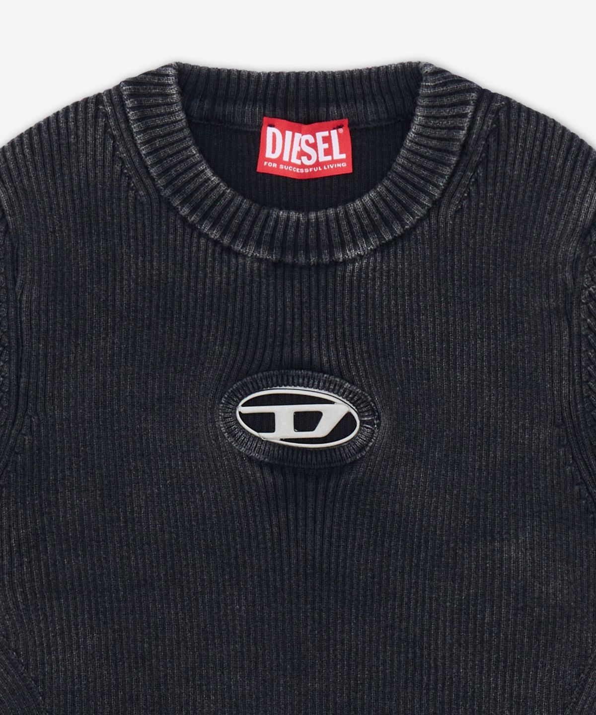 디젤(DIESEL) M-앙코르 SS 반소매 니트 - 캐비어 블랙 / A162490AKBQ900