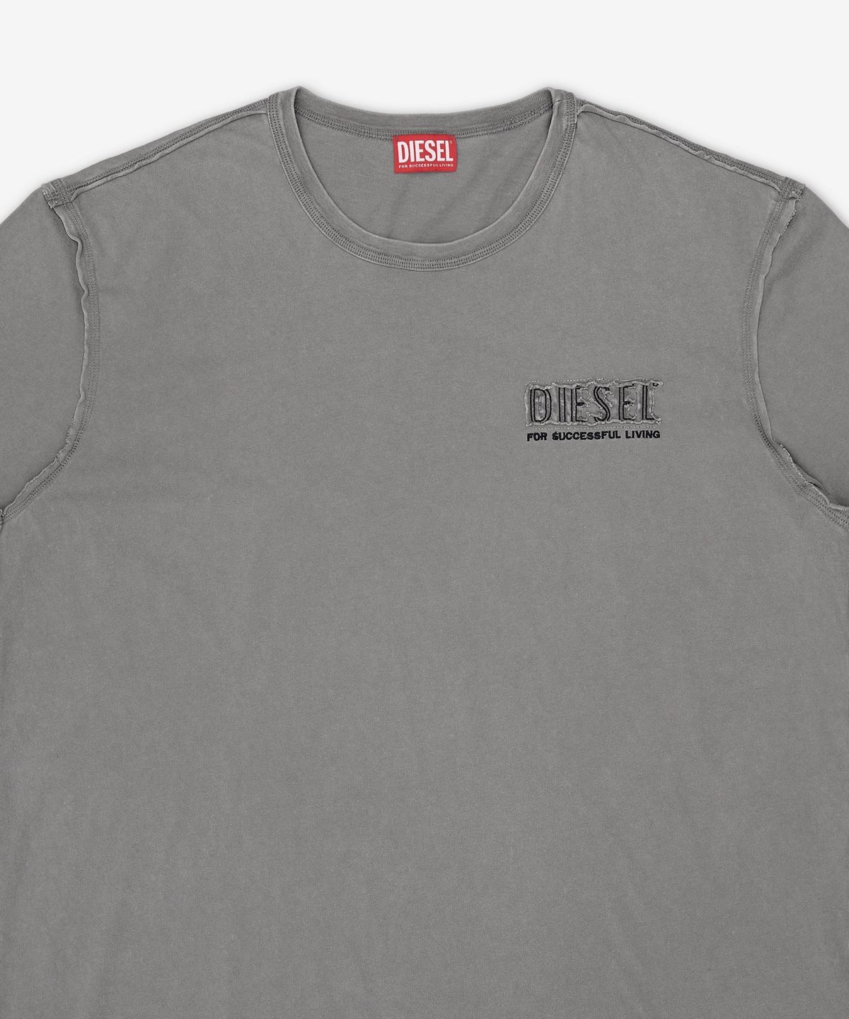 디젤(DIESEL) T-로우 저스트-V1 반소매 티셔츠 - 그레이 / A209580KMAH97D