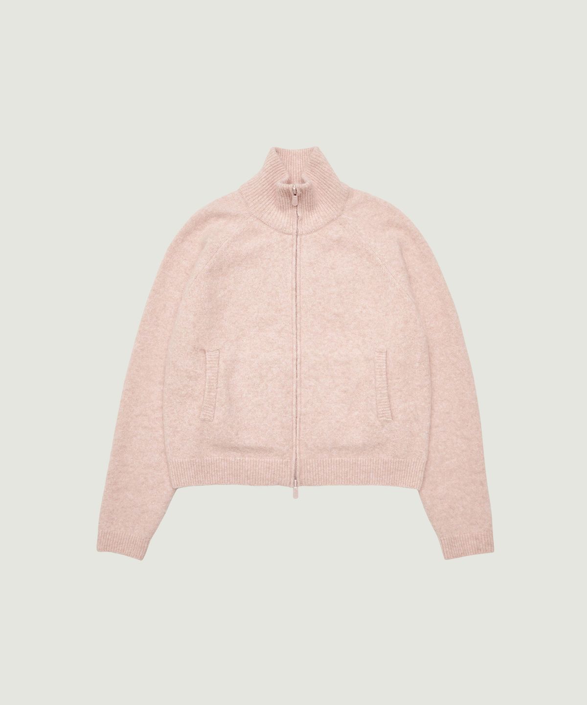 그로브(GROVE) HUG KNIT ZIP-UP (PINK)