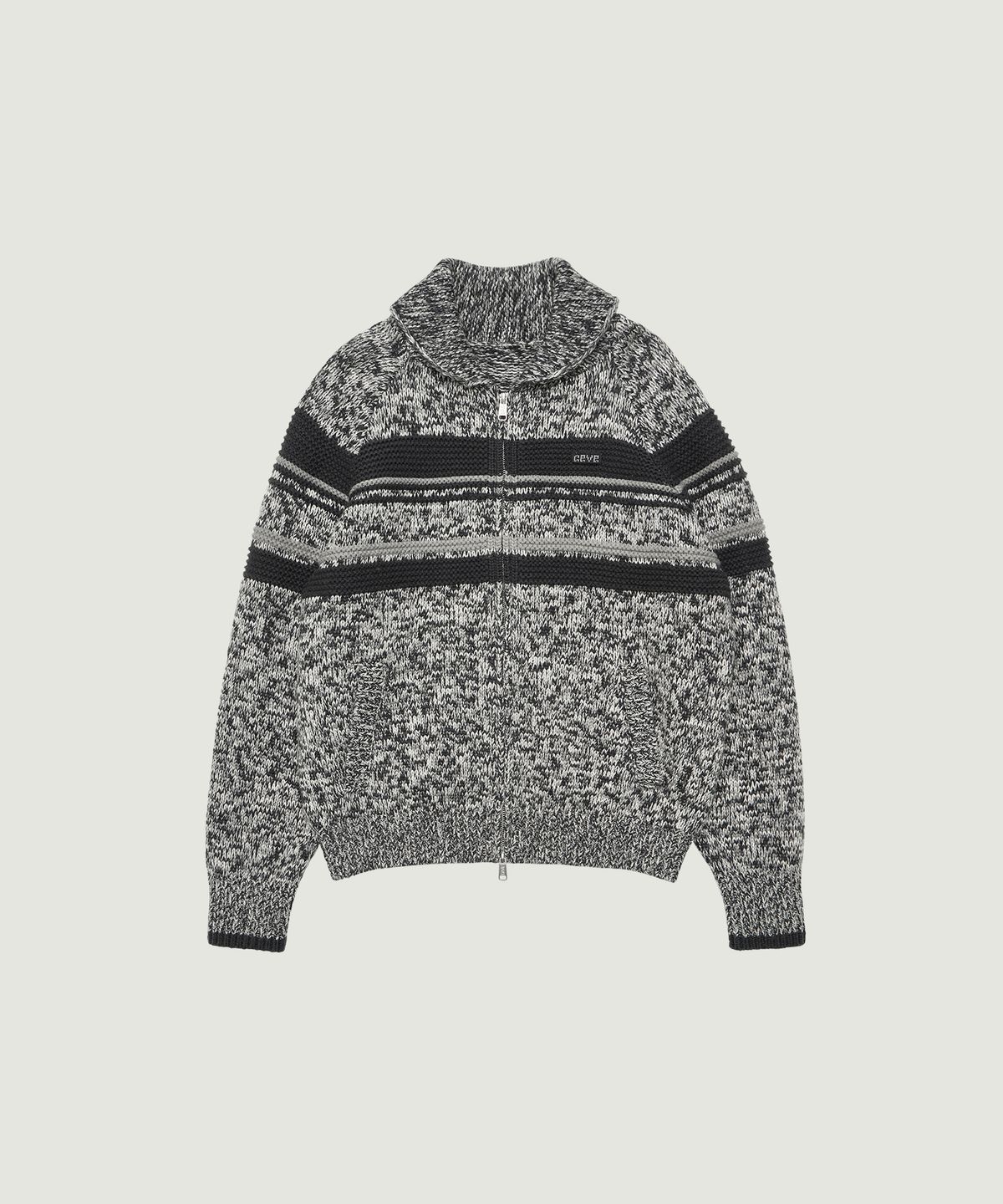 그로브(GROVE) FEMKE KNIT ZIP-UP (GRAY)