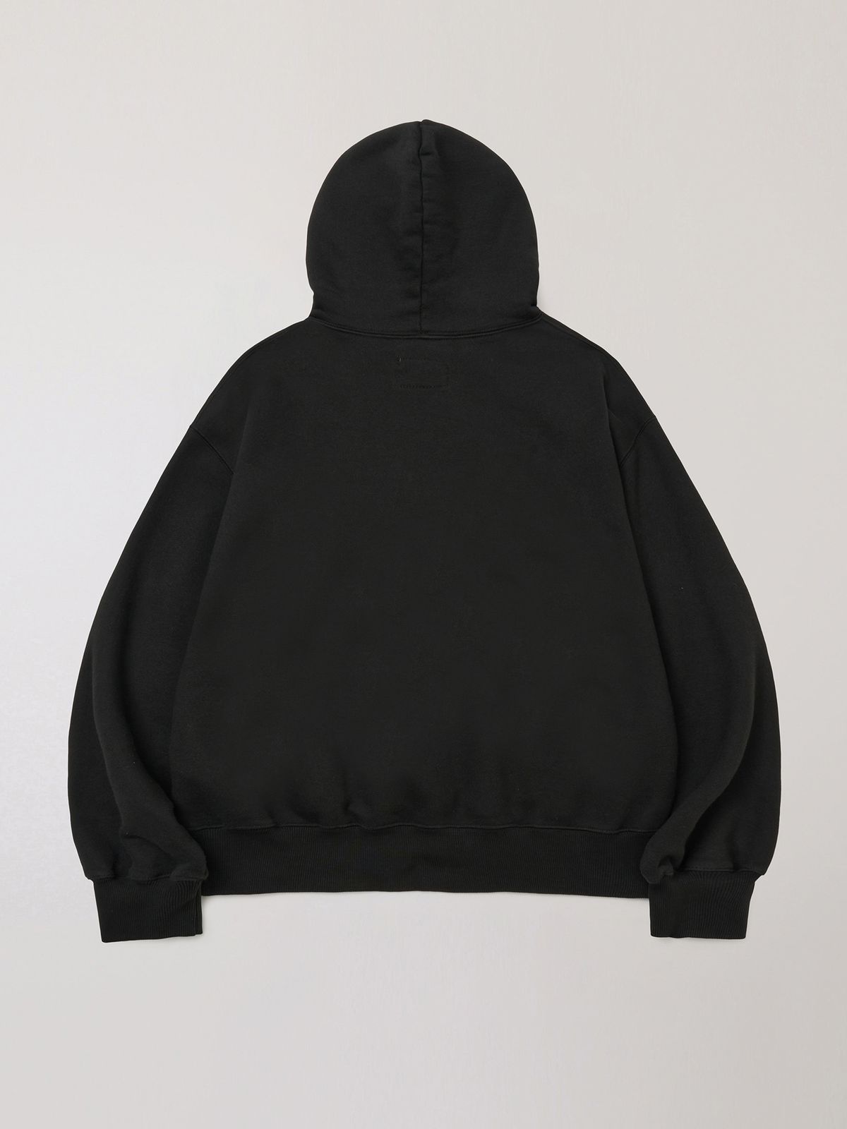 플라비즘(PLAVISM) Vintage Print Washed Hoodie - Black