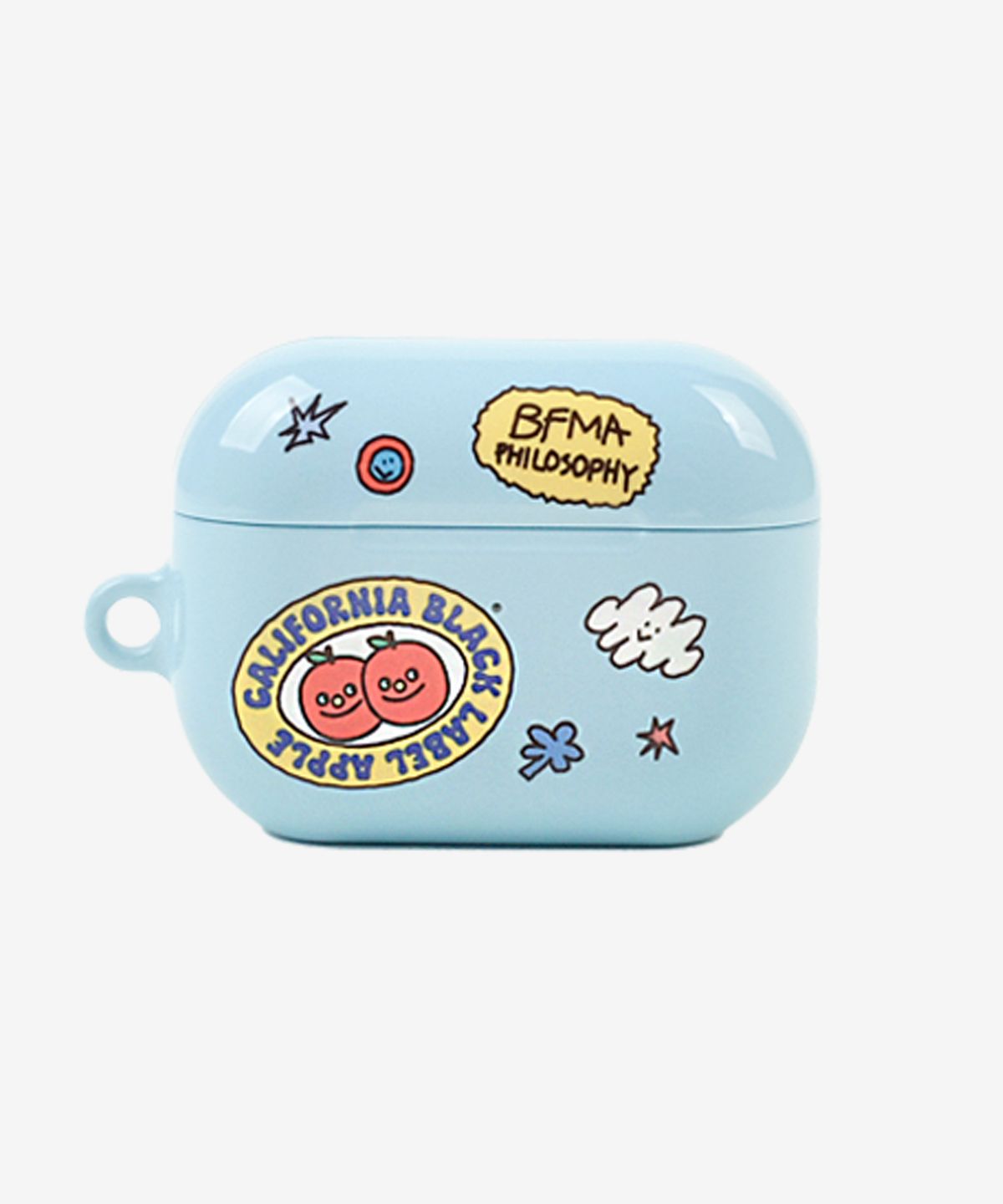 벌룬프렌즈(BALLOON FRIENDS) 필로소피 블루 유광 하드 에어팟 케이스