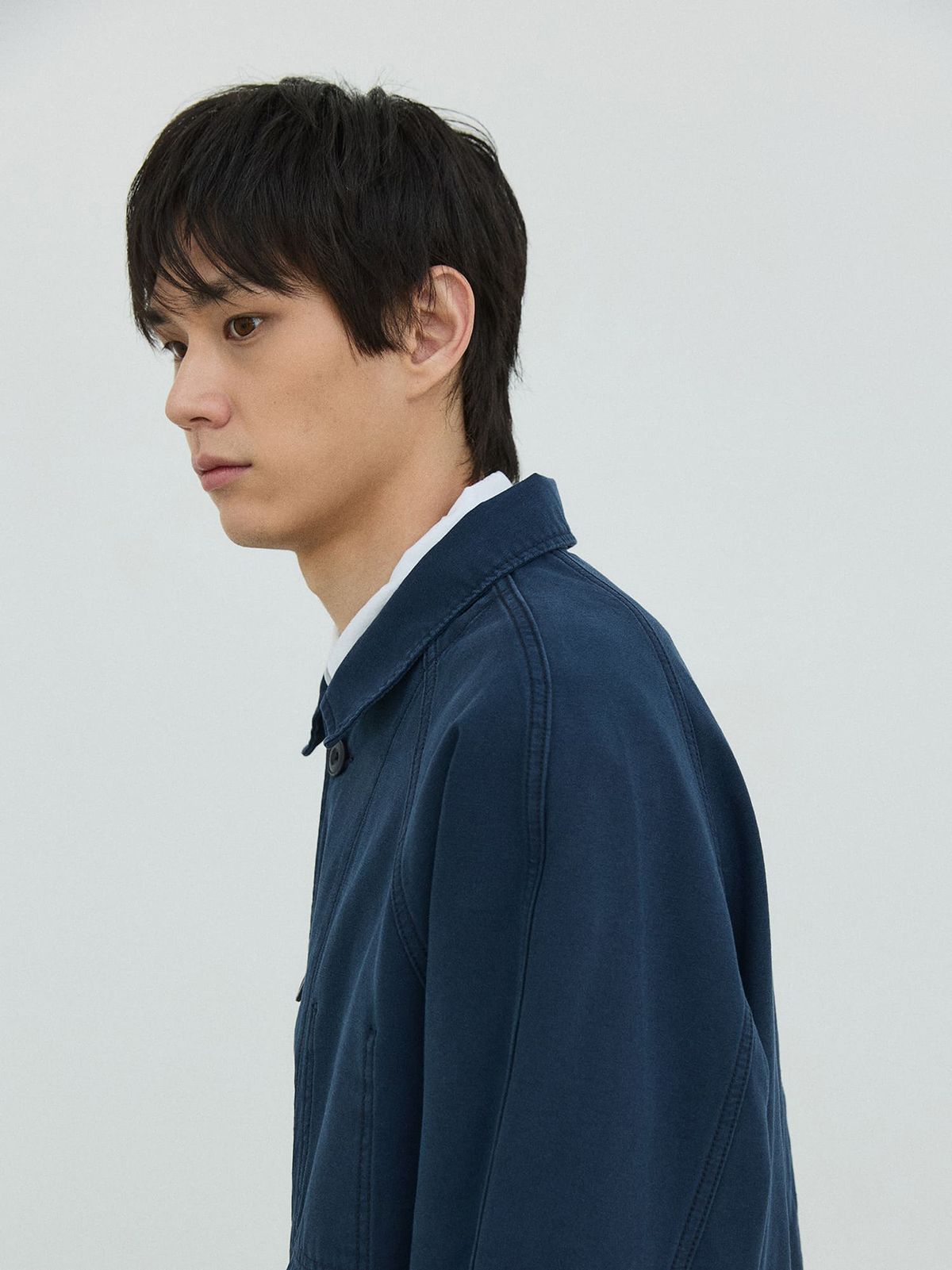 플라비즘(PLAVISM) Horizon Raglan Jacket - Navy