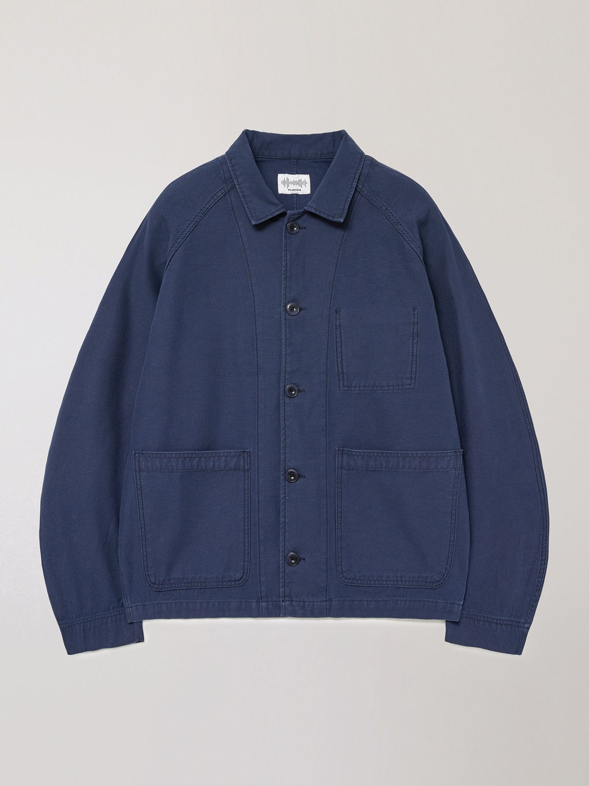 플라비즘(PLAVISM) Horizon Raglan Jacket - Navy