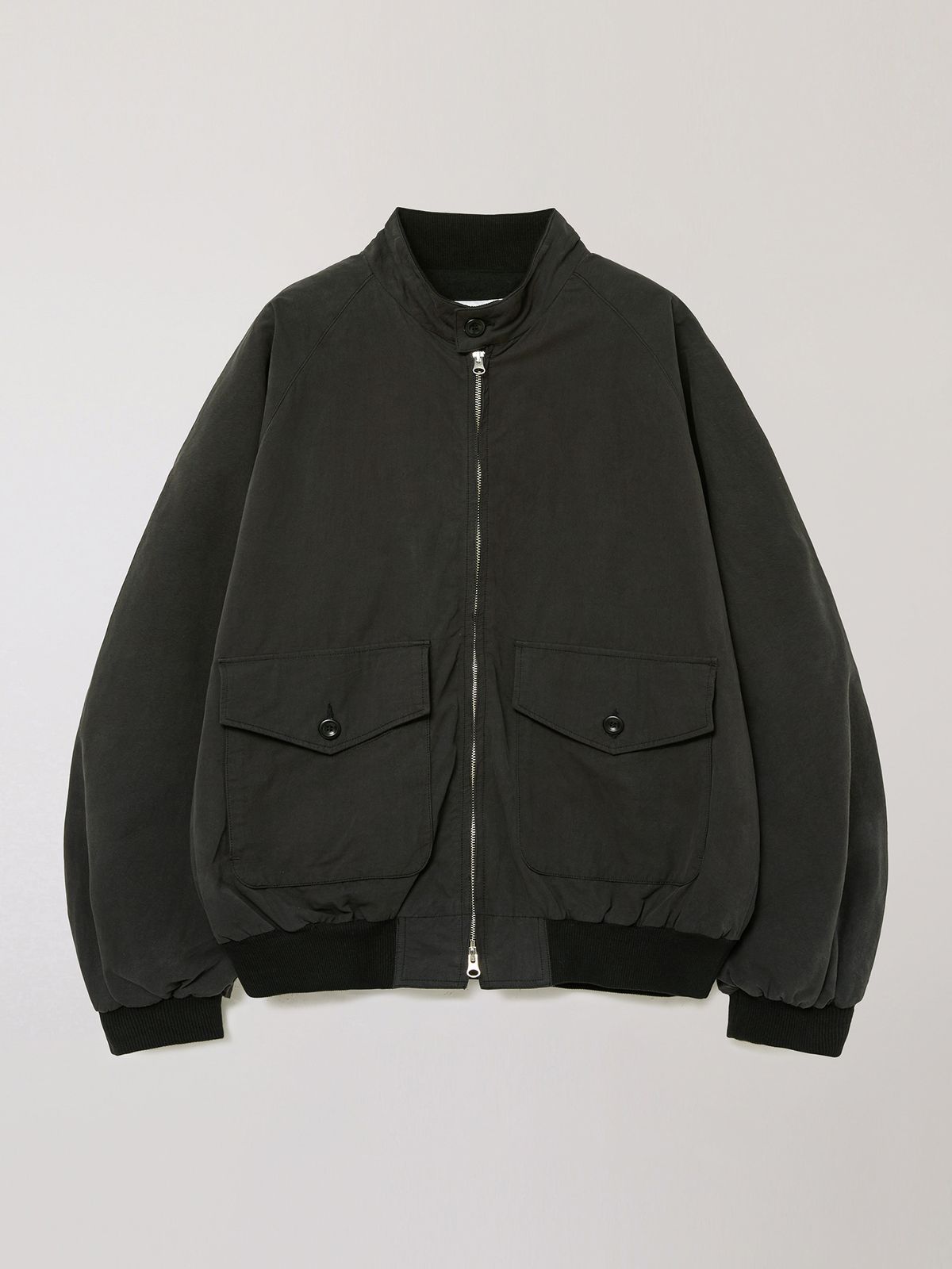 플라비즘(PLAVISM) Washed Utility Raglan Jacket - Black