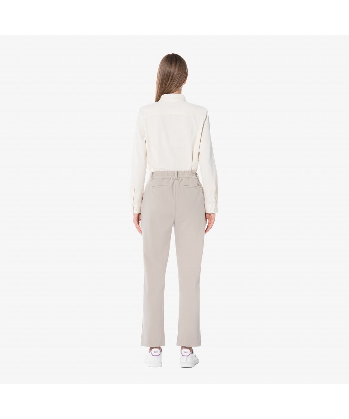 라코스테(LACOSTE) 여성 윈터 브러쉬드 밴딩슬랙스 HF504E-54N XFJ