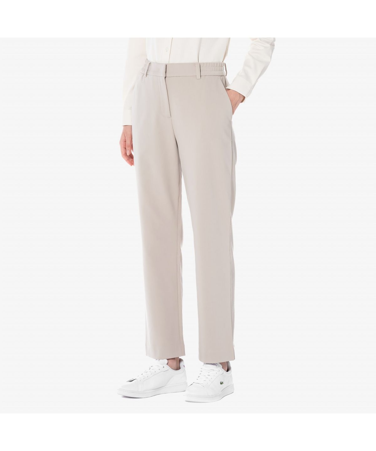 라코스테(LACOSTE) 여성 윈터 브러쉬드 밴딩슬랙스 HF504E-54N XFJ