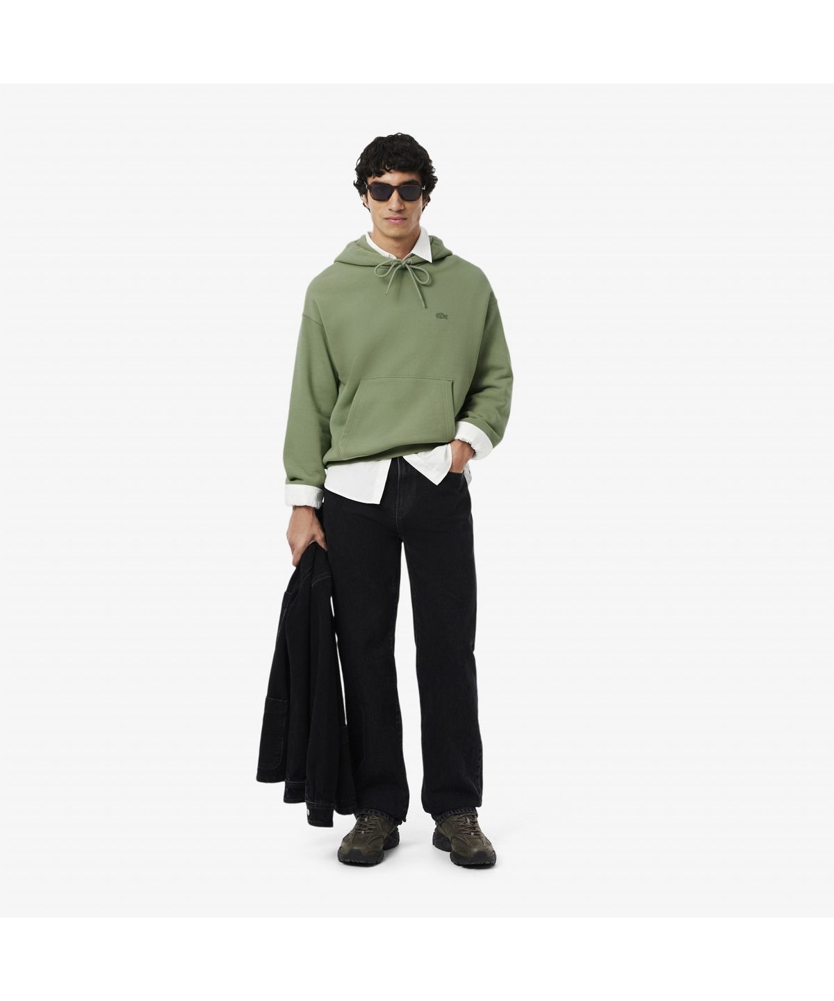 라코스테(LACOSTE) 남성 루즈핏 후드 풀오버 SH7741-55N S86