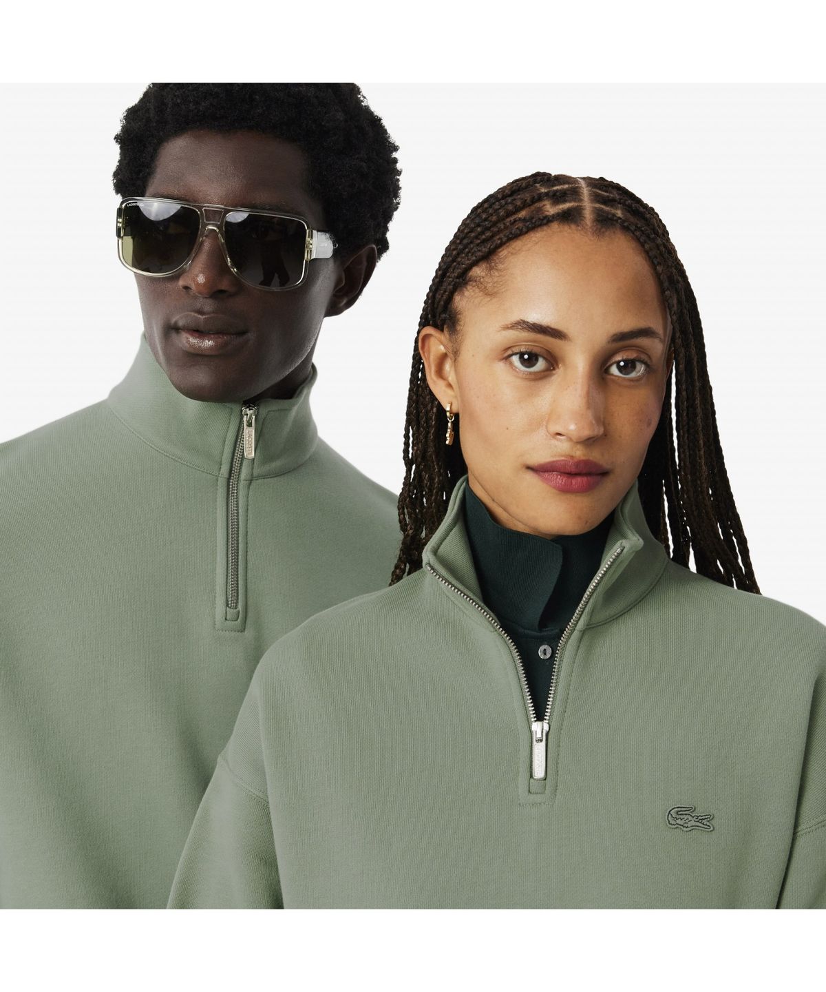 라코스테(LACOSTE) 남성 루즈핏 반집업 풀오버 SH7759-55N S86