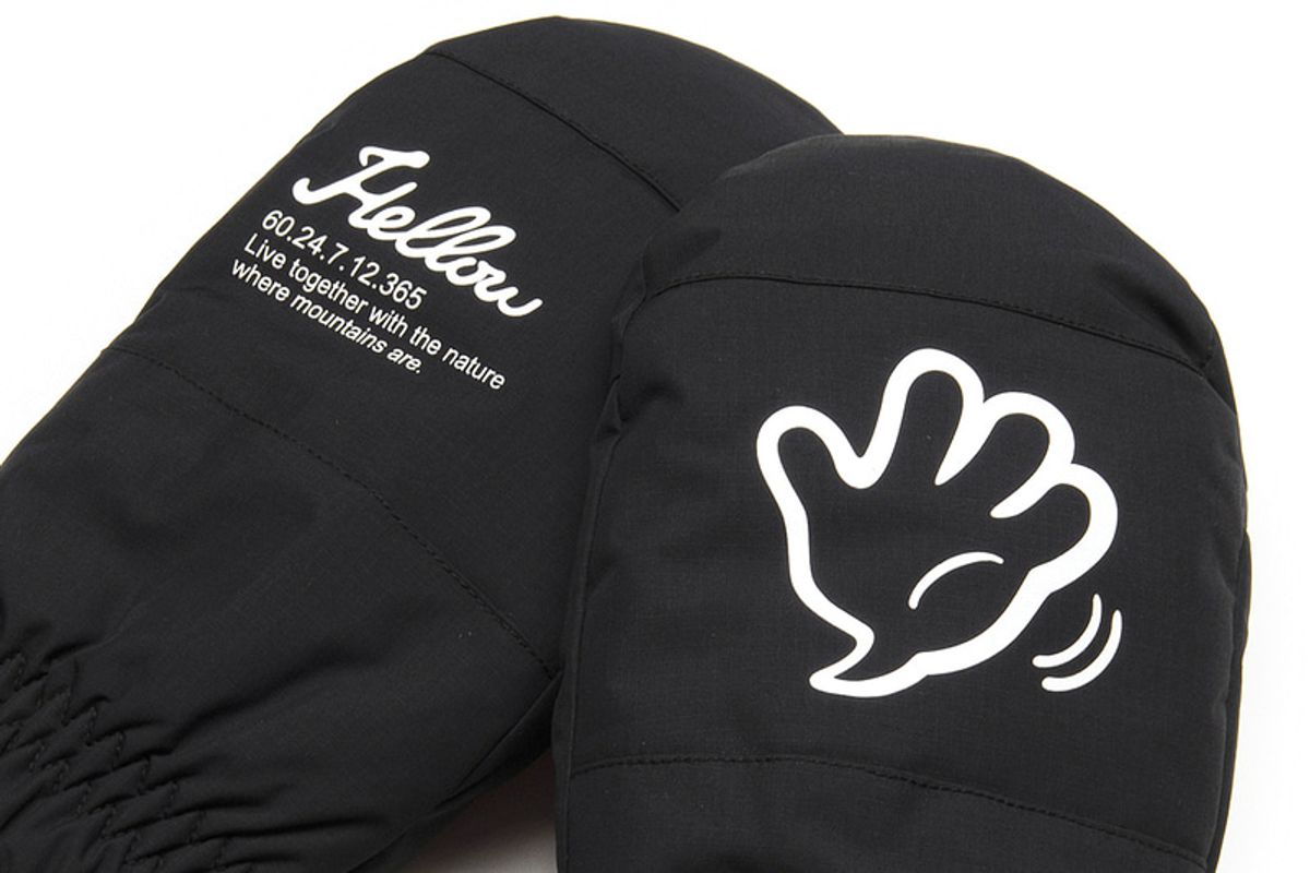 헬로우(HELLOW) SOFT 1989s MITTEN 23 black