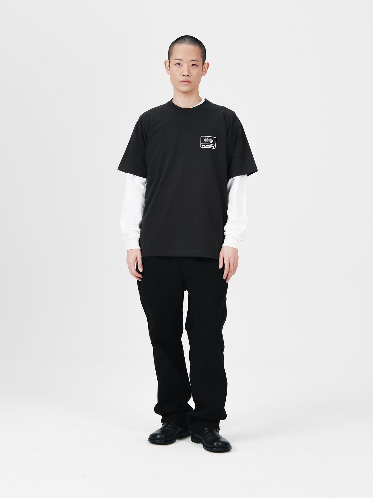 플라비즘(PLAVISM) GARMENT DYED PANTS - BLACK