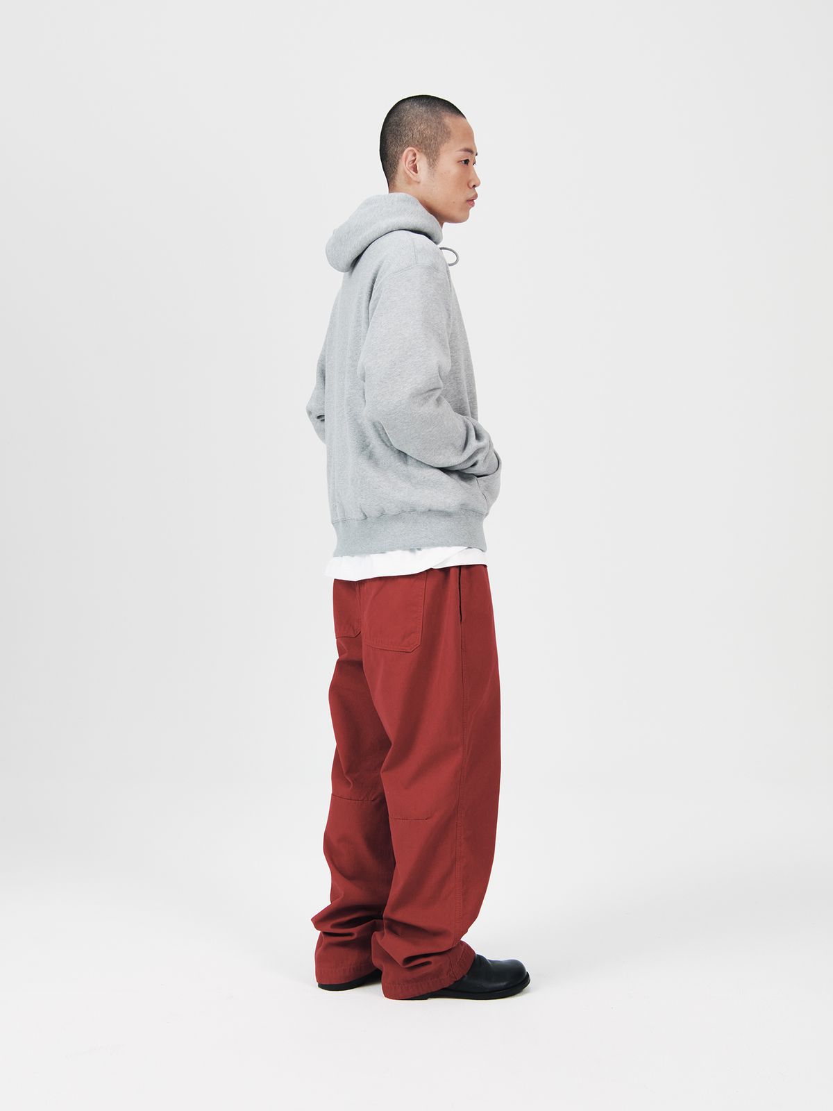 플라비즘(PLAVISM) GARMENT DYED PANTS - RED