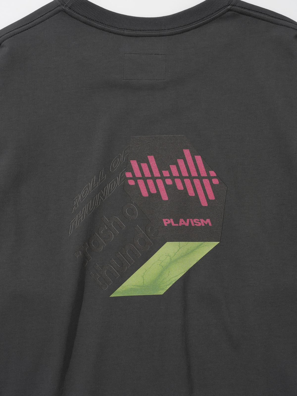 플라비즘(PLAVISM) THUNDER L/S TEE - DARK GREY