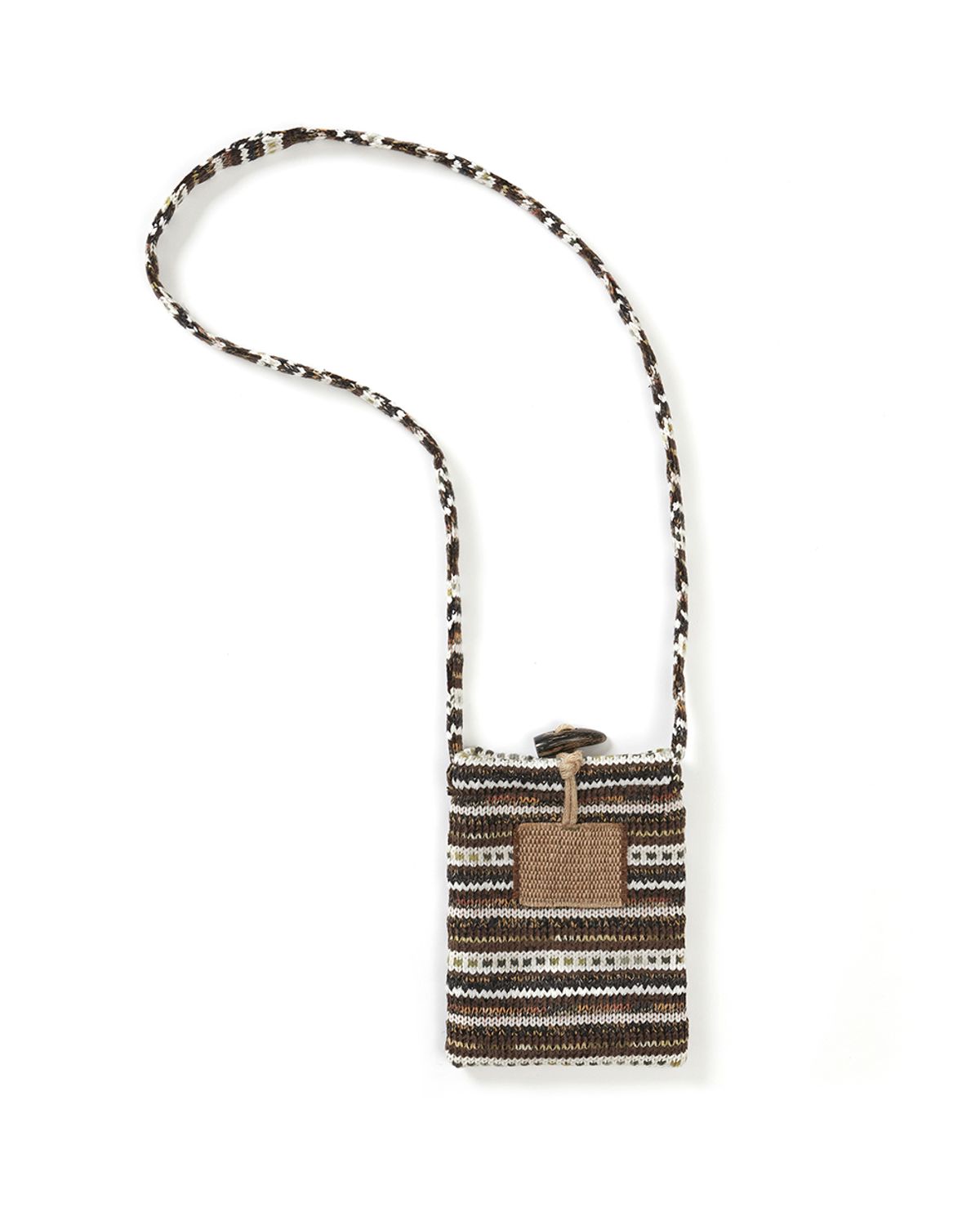 카락터(KARACTOR) Knit sacoche bag / Brown