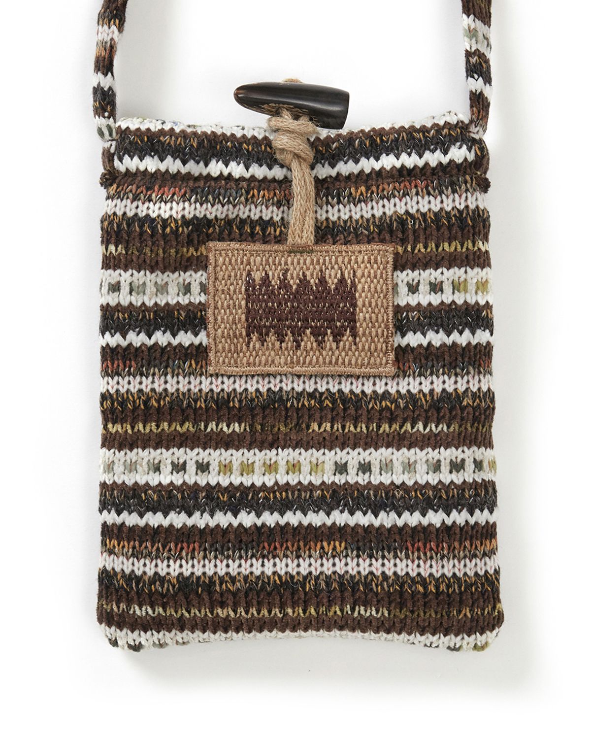 카락터(KARACTOR) Knit sacoche bag / Brown