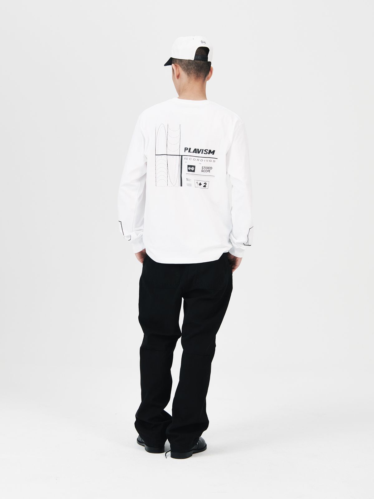 플라비즘(PLAVISM) SCOPE L/S TEE - WHITE