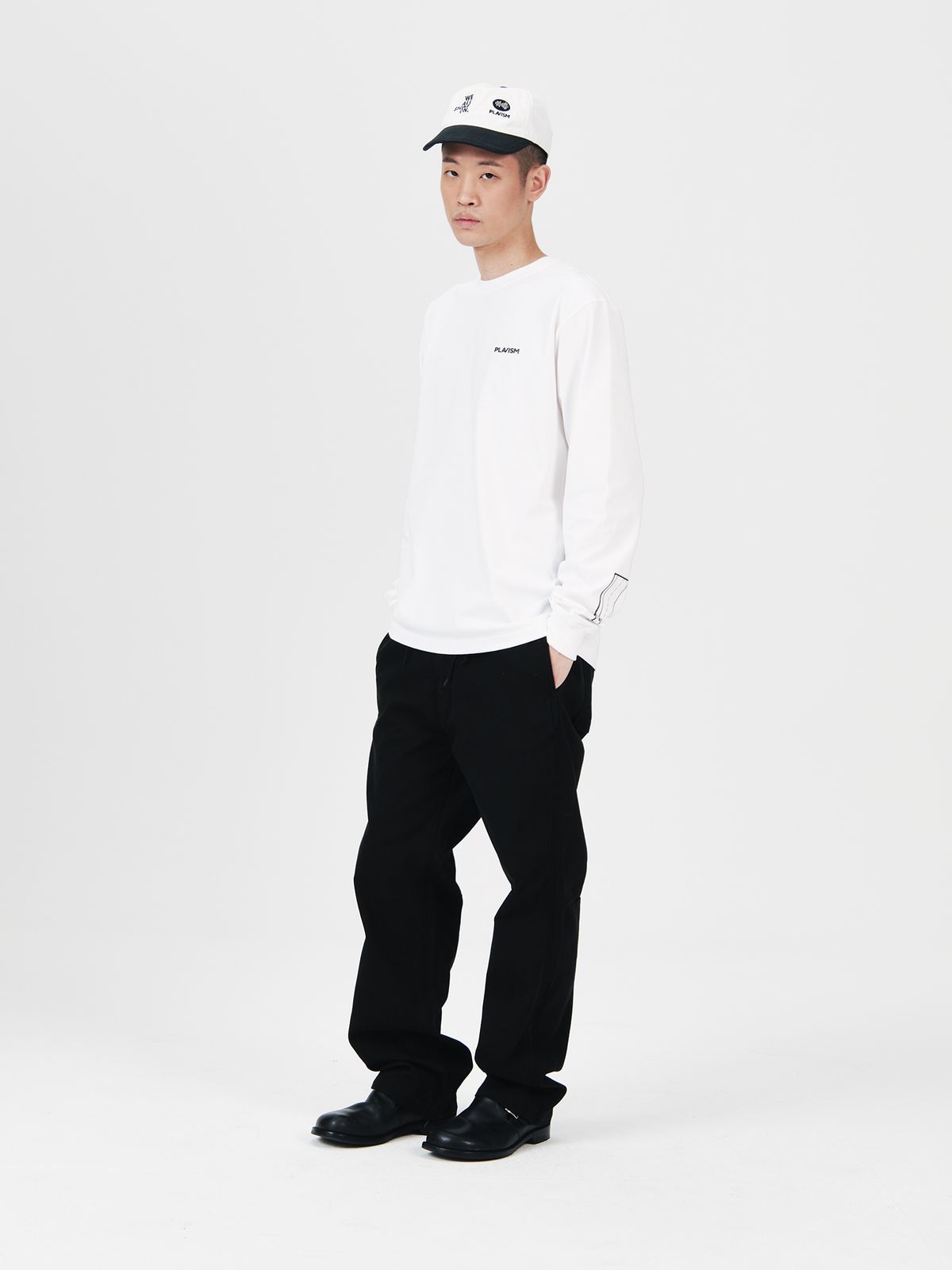 플라비즘(PLAVISM) SCOPE L/S TEE - WHITE
