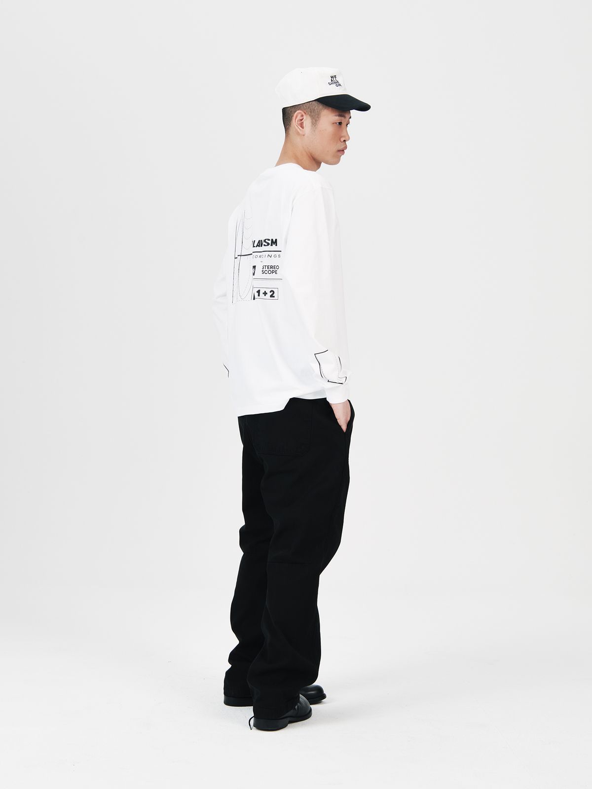 플라비즘(PLAVISM) SCOPE L/S TEE - WHITE